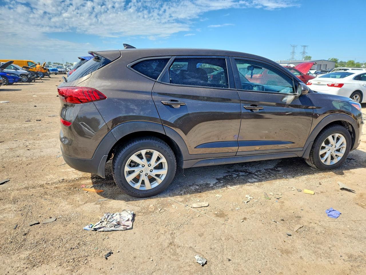 2020 Hyundai Tucson Se Gray vin: KM8J23A40LU169865