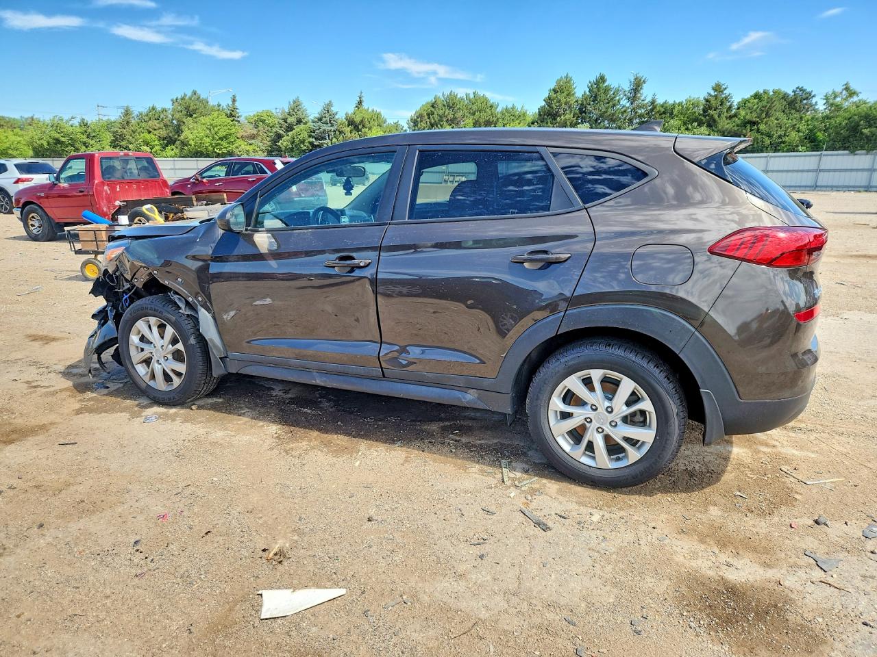 2020 Hyundai Tucson Se Gray vin: KM8J23A40LU169865