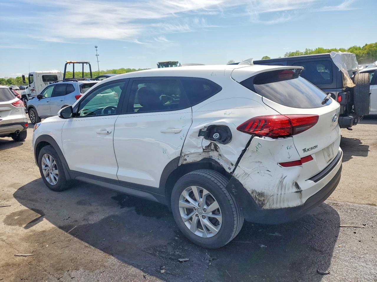 2020 Hyundai Tucson Se White vin: KM8J23A40LU258755
