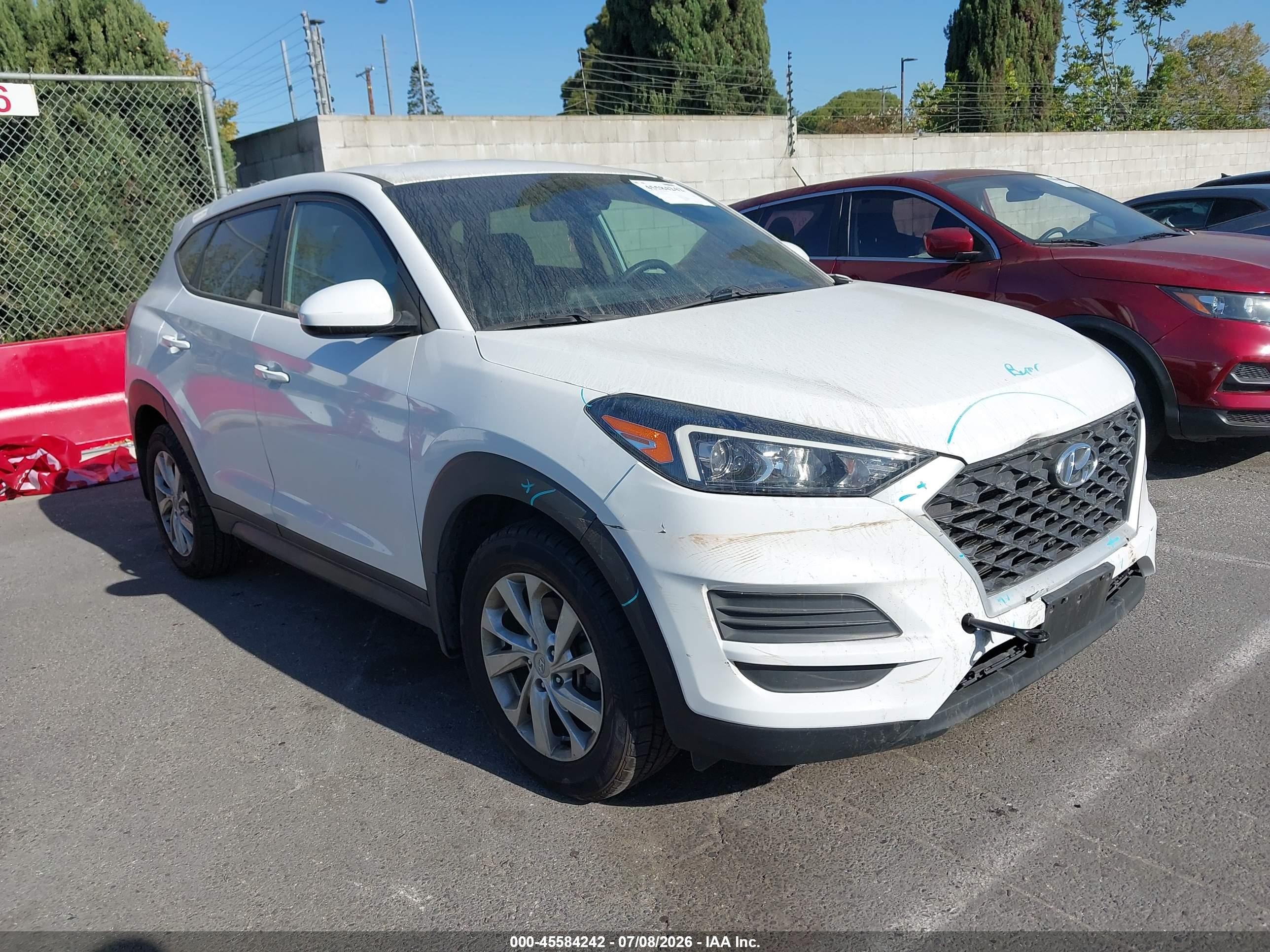 2021 Hyundai Tucson Se White vin: KM8J23A40MU303405