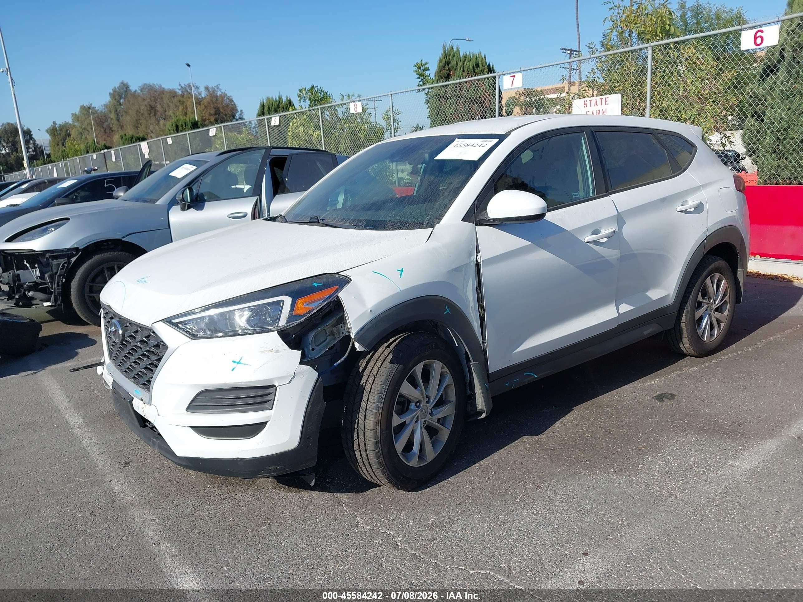 2021 Hyundai Tucson Se White vin: KM8J23A40MU303405