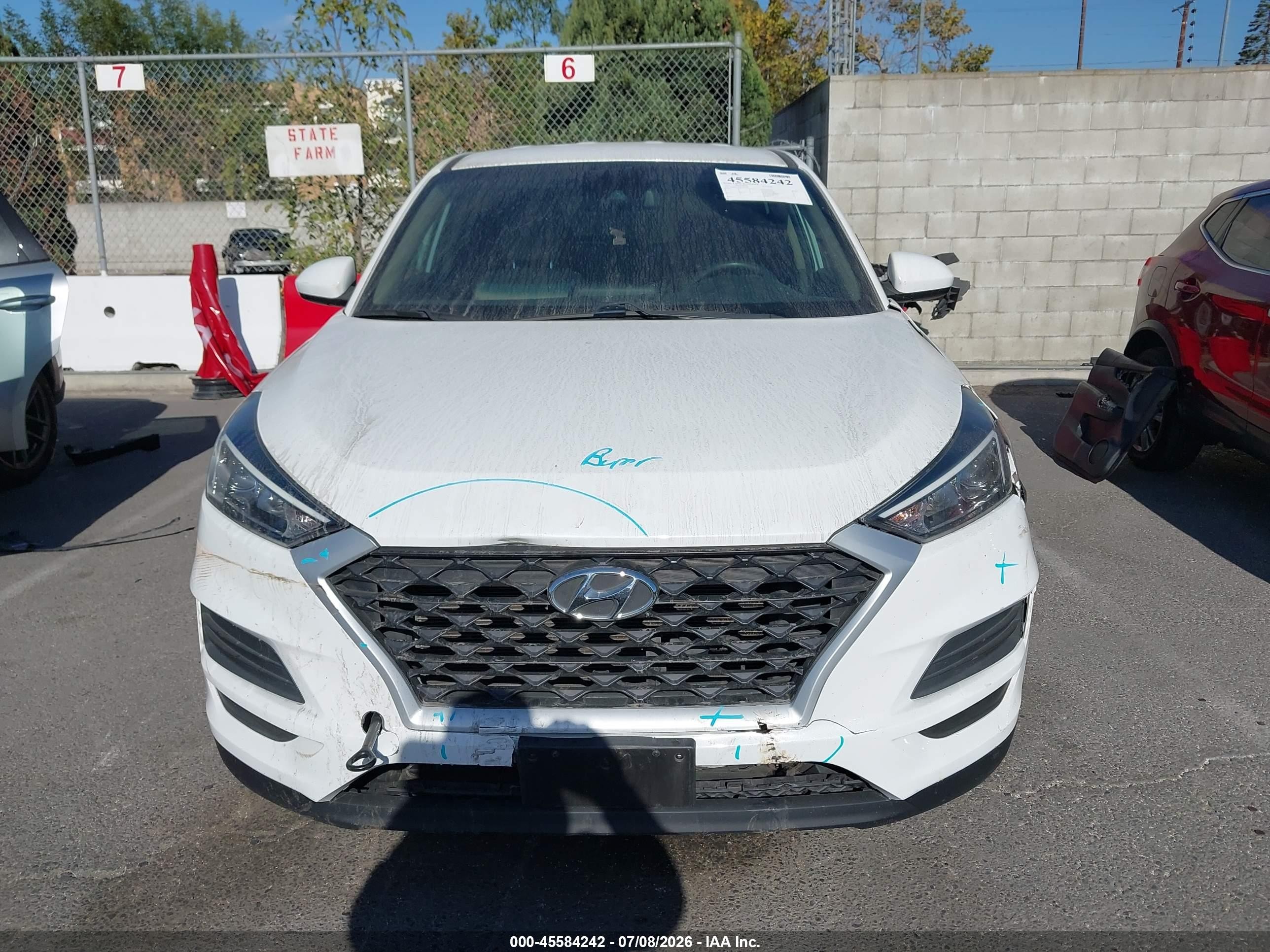 2021 Hyundai Tucson Se White vin: KM8J23A40MU303405