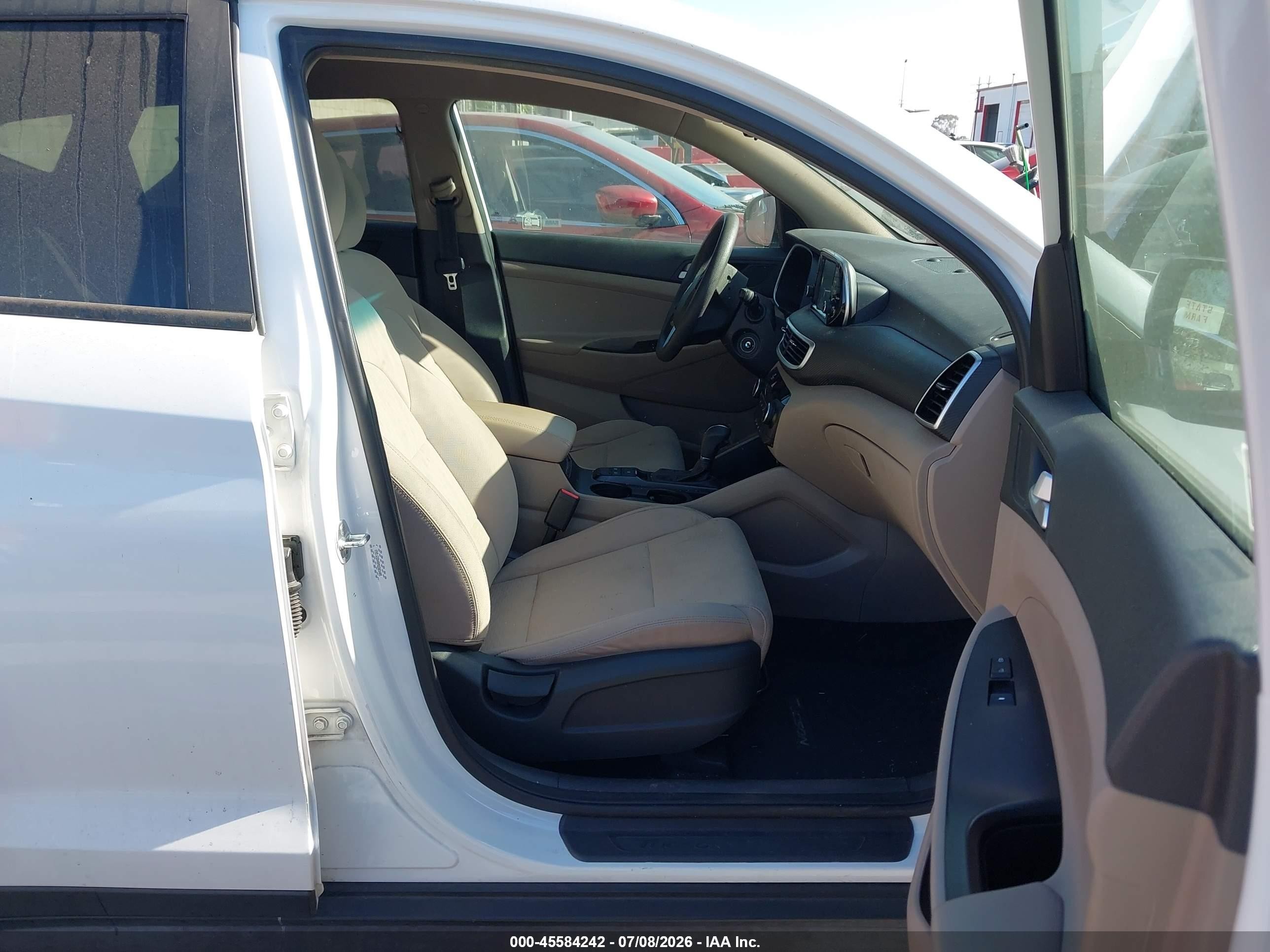 2021 Hyundai Tucson Se White vin: KM8J23A40MU303405