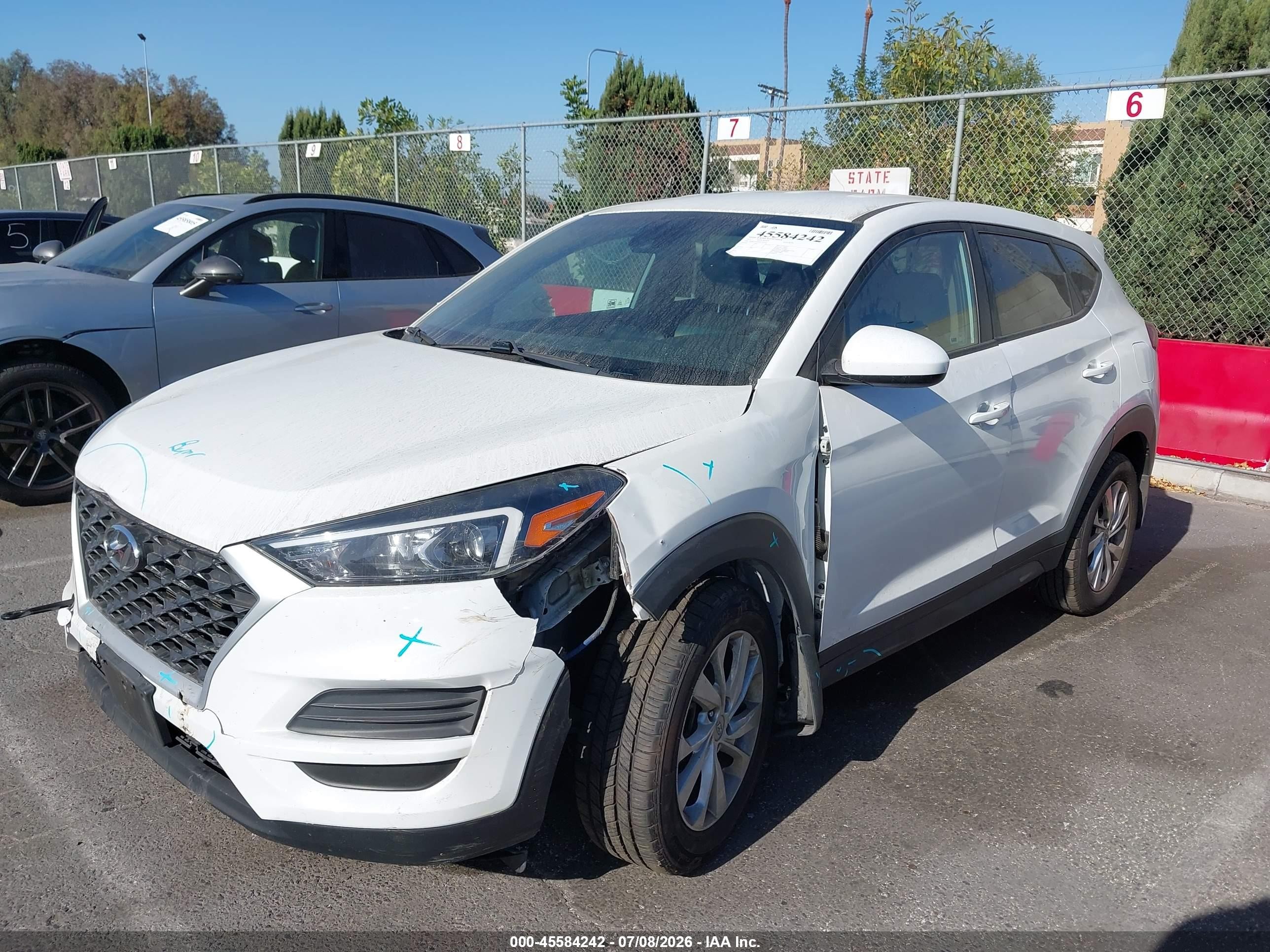 2021 Hyundai Tucson Se White vin: KM8J23A40MU303405