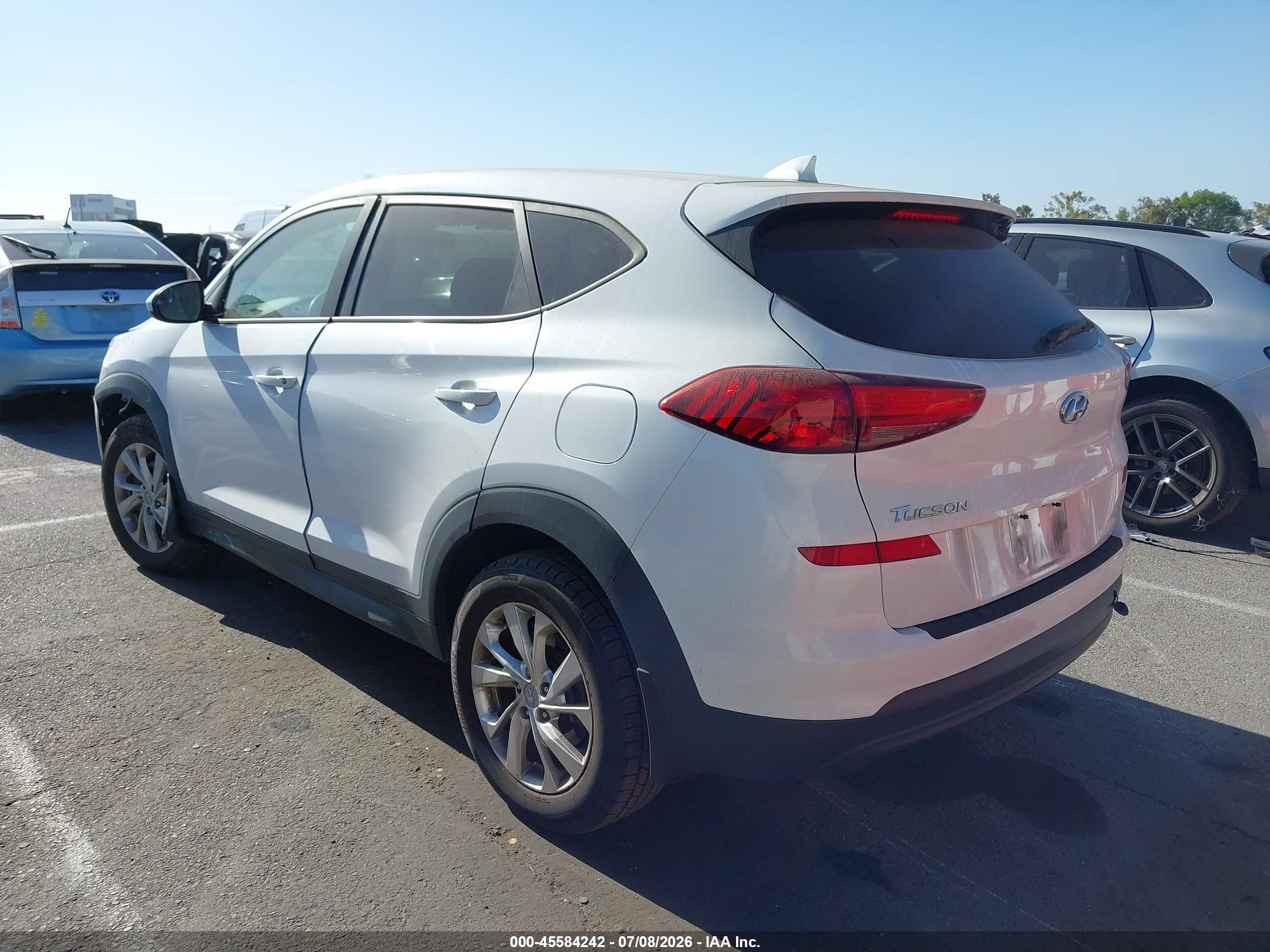 2021 Hyundai Tucson Se White vin: KM8J23A40MU303405