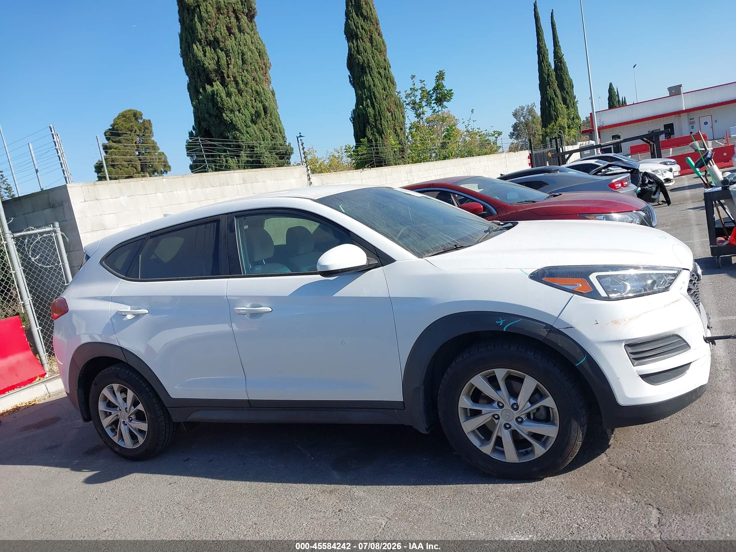 2021 Hyundai Tucson Se White vin: KM8J23A40MU303405