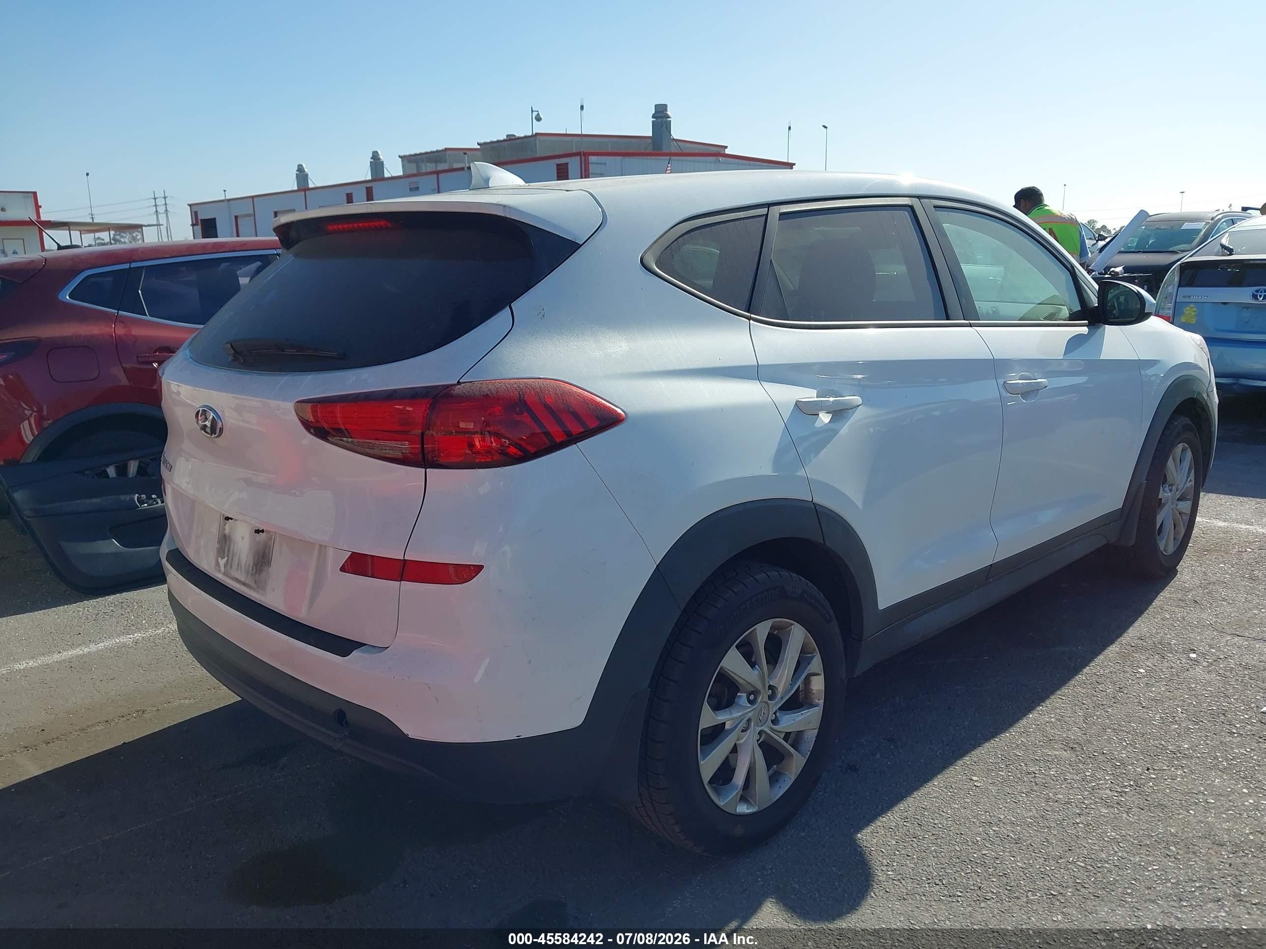2021 Hyundai Tucson Se White vin: KM8J23A40MU303405