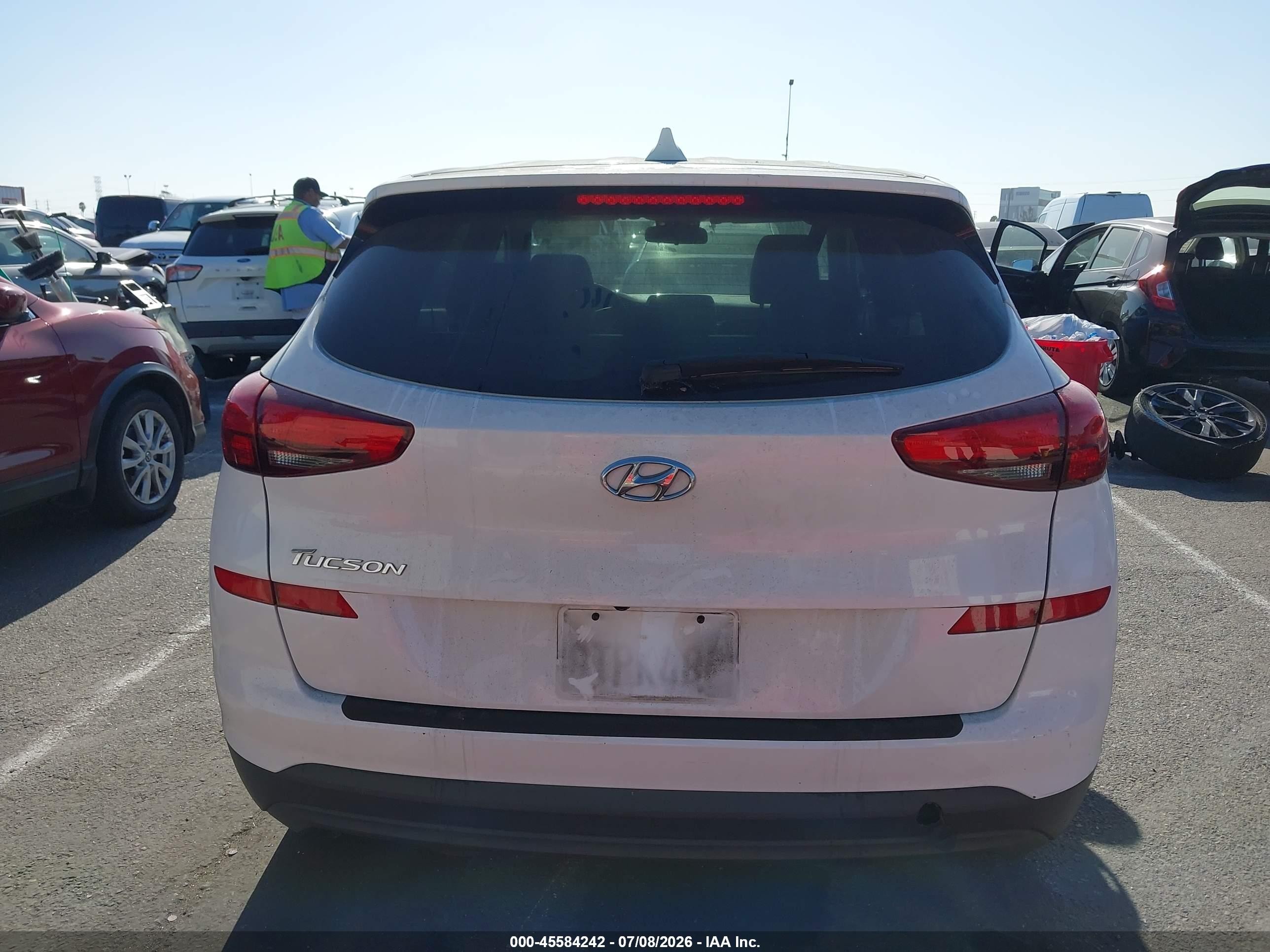 2021 Hyundai Tucson Se White vin: KM8J23A40MU303405