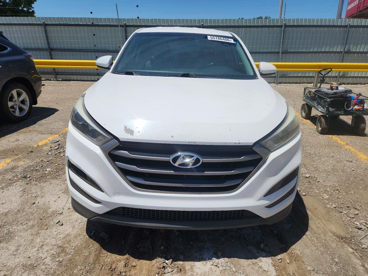 2016 Hyundai Tucson Se White vin: KM8J23A46GU024786