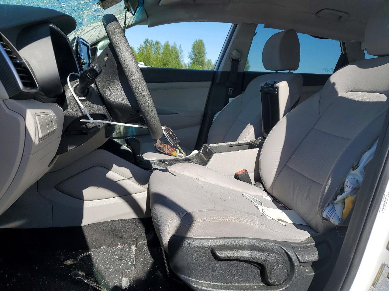 2021 Hyundai Tucson Se White vin: KM8J23A46MU293494
