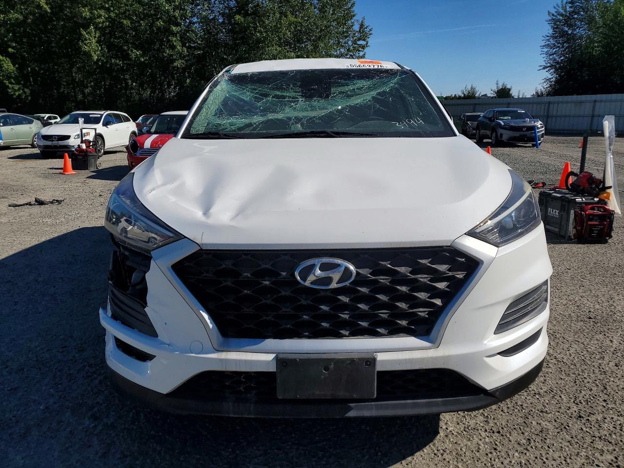 2021 Hyundai Tucson Se White vin: KM8J23A46MU293494