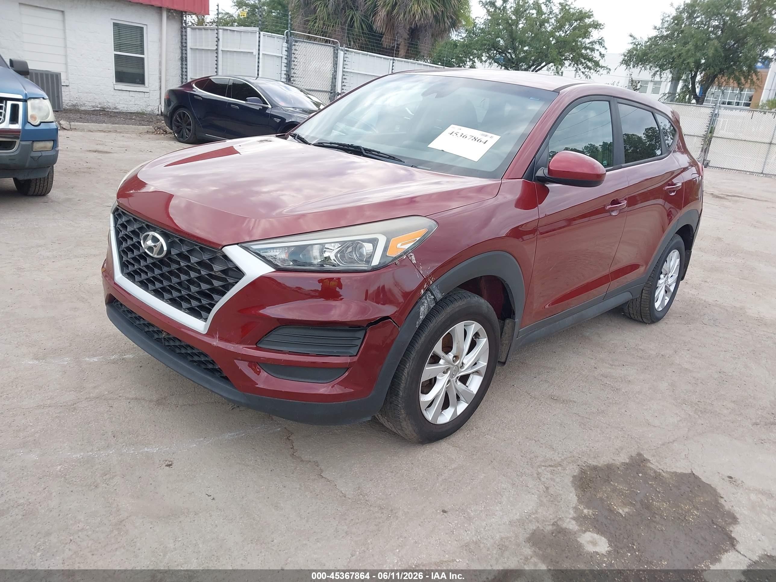 2019 Hyundai Tucson Se Burgundy vin: KM8J23A47KU999211