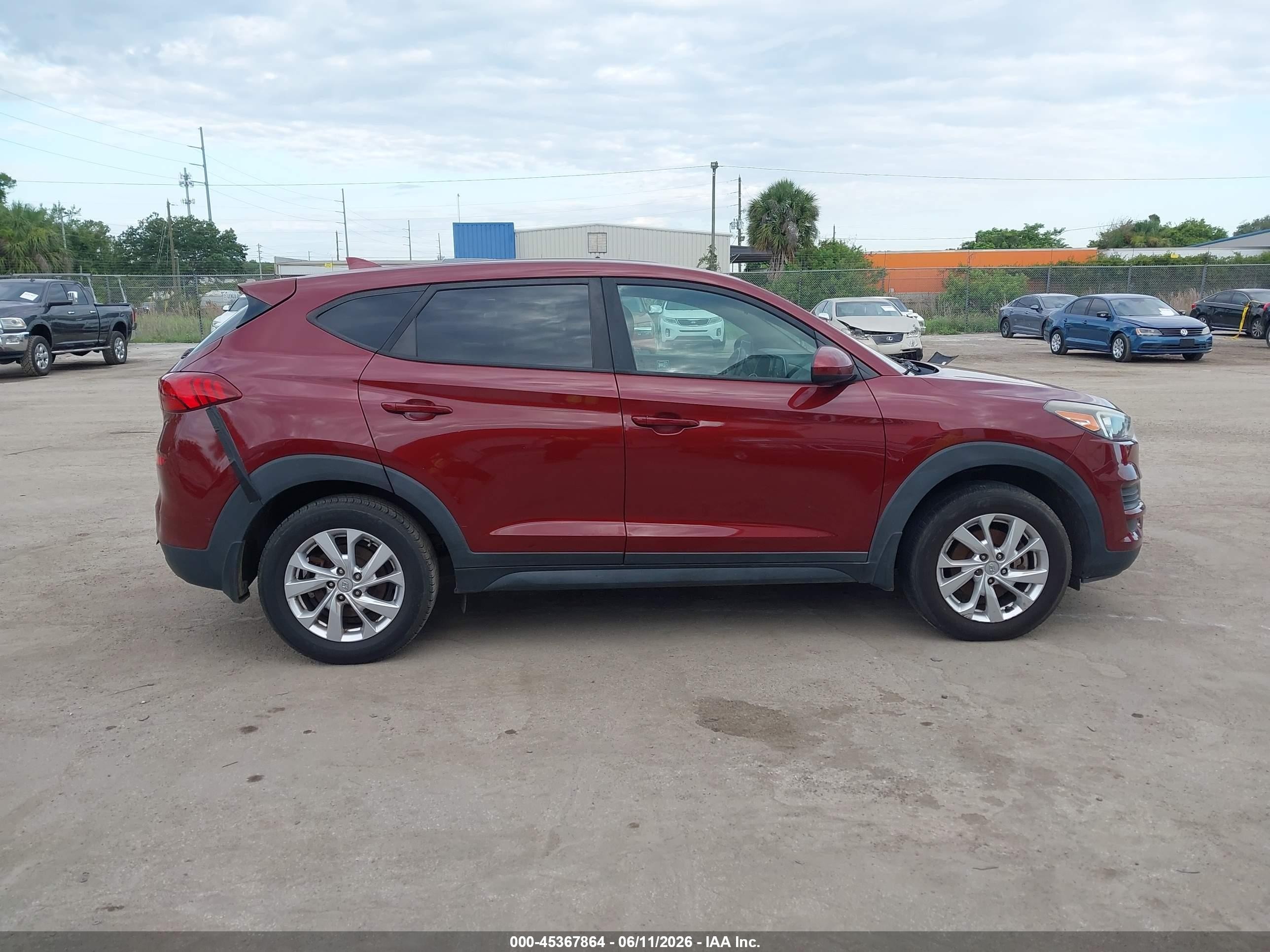 2019 Hyundai Tucson Se Burgundy vin: KM8J23A47KU999211