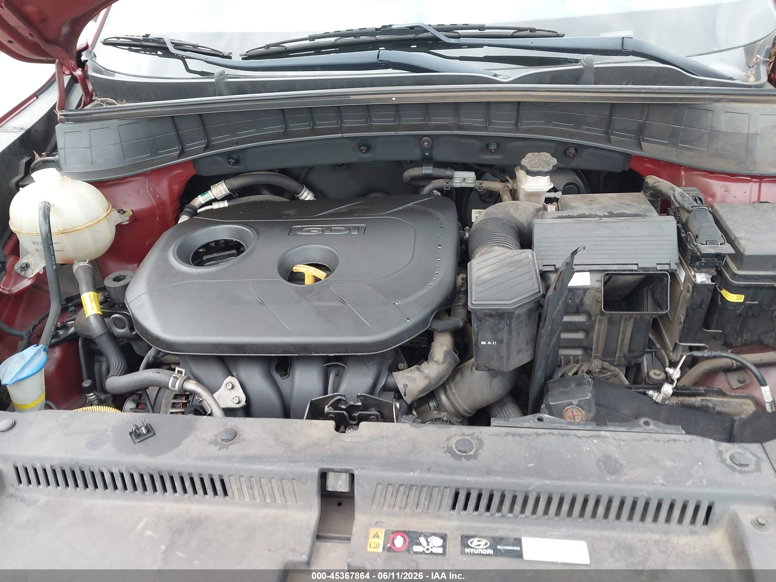 2019 Hyundai Tucson Se Burgundy vin: KM8J23A47KU999211