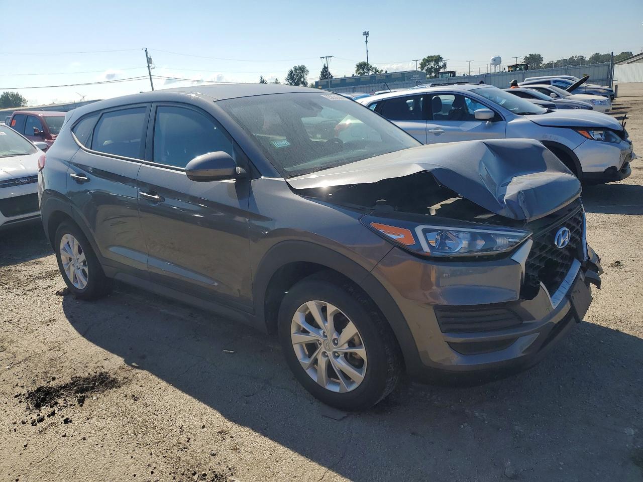 2021 Hyundai Tucson Se Серый vin: KM8J23A47MU321366
