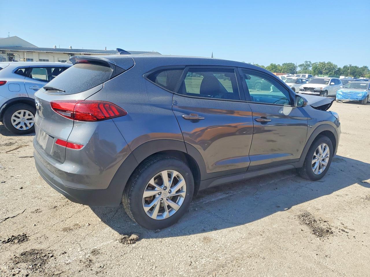 2021 Hyundai Tucson Se Серый vin: KM8J23A47MU321366
