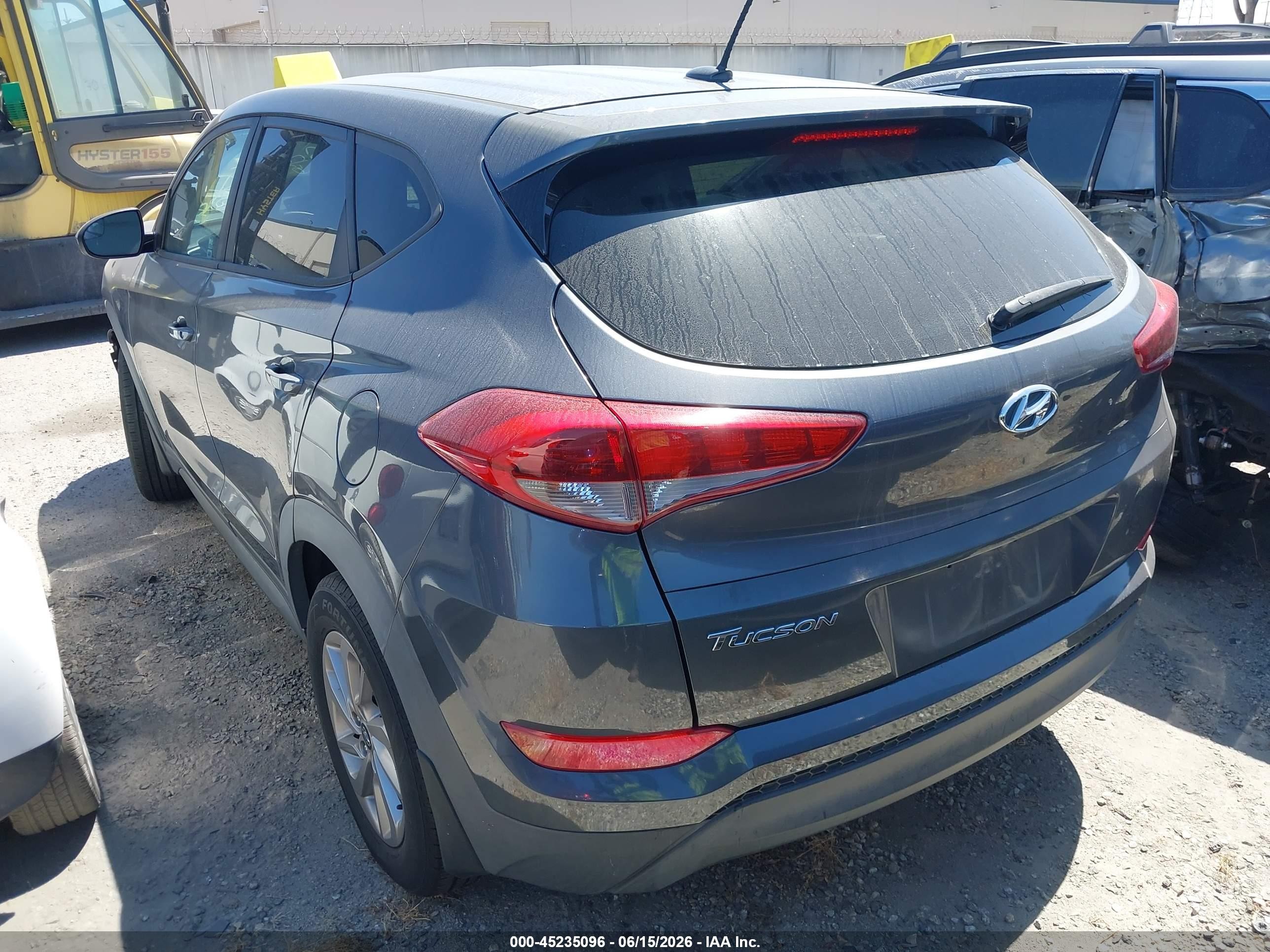 2017 Hyundai Tucson Se Gray vin: KM8J23A49HU396124