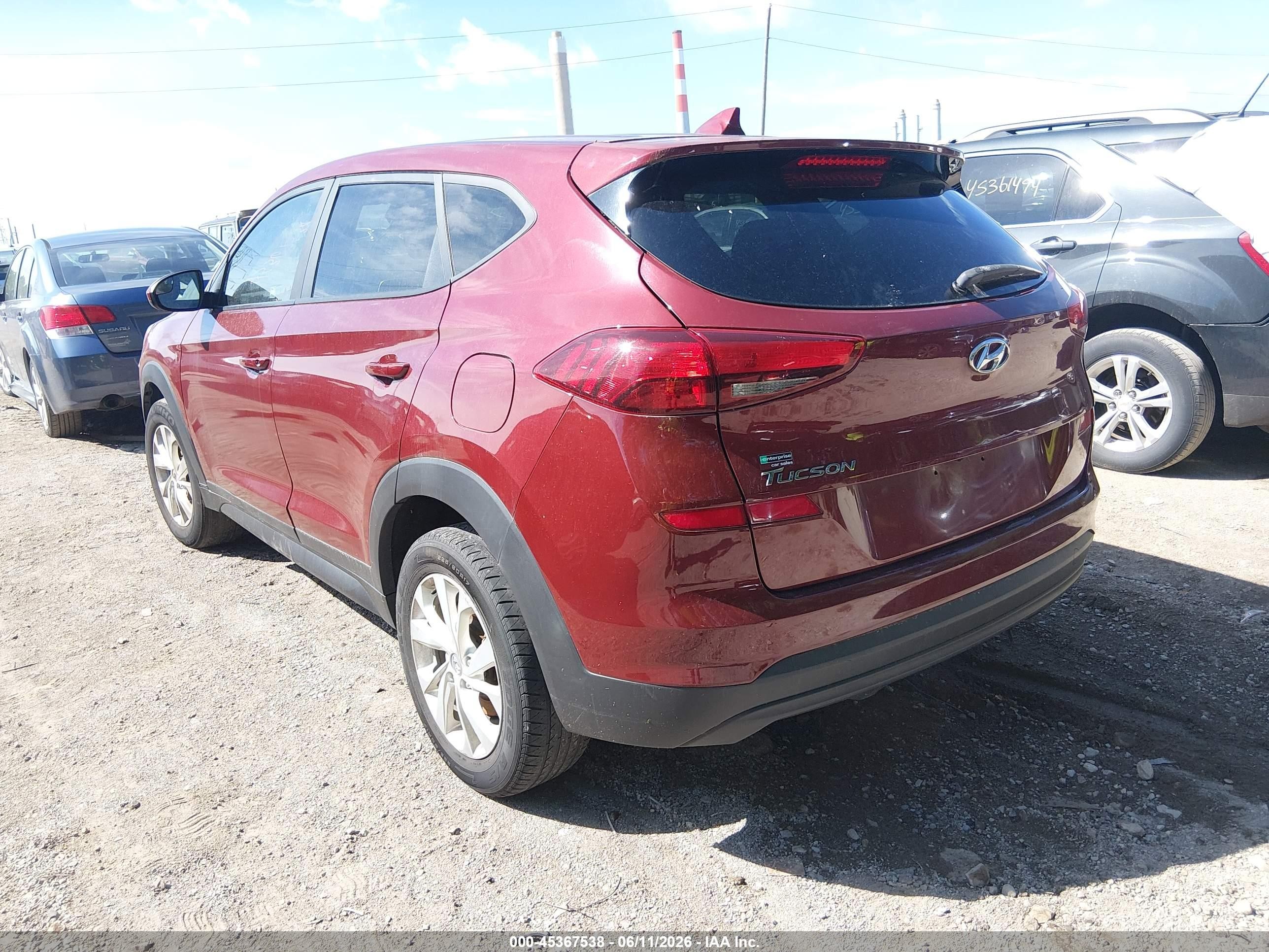 2019 Hyundai Tucson Se Красный vin: KM8J23A49KU845972