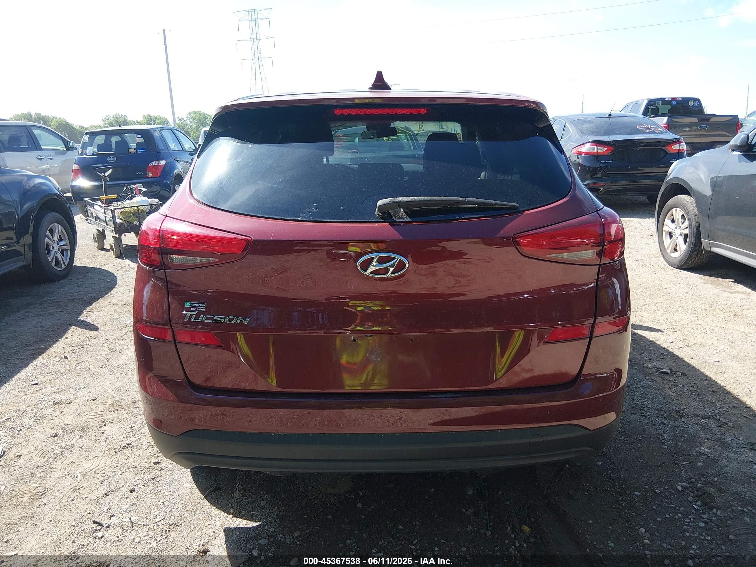 2019 Hyundai Tucson Se Красный vin: KM8J23A49KU845972