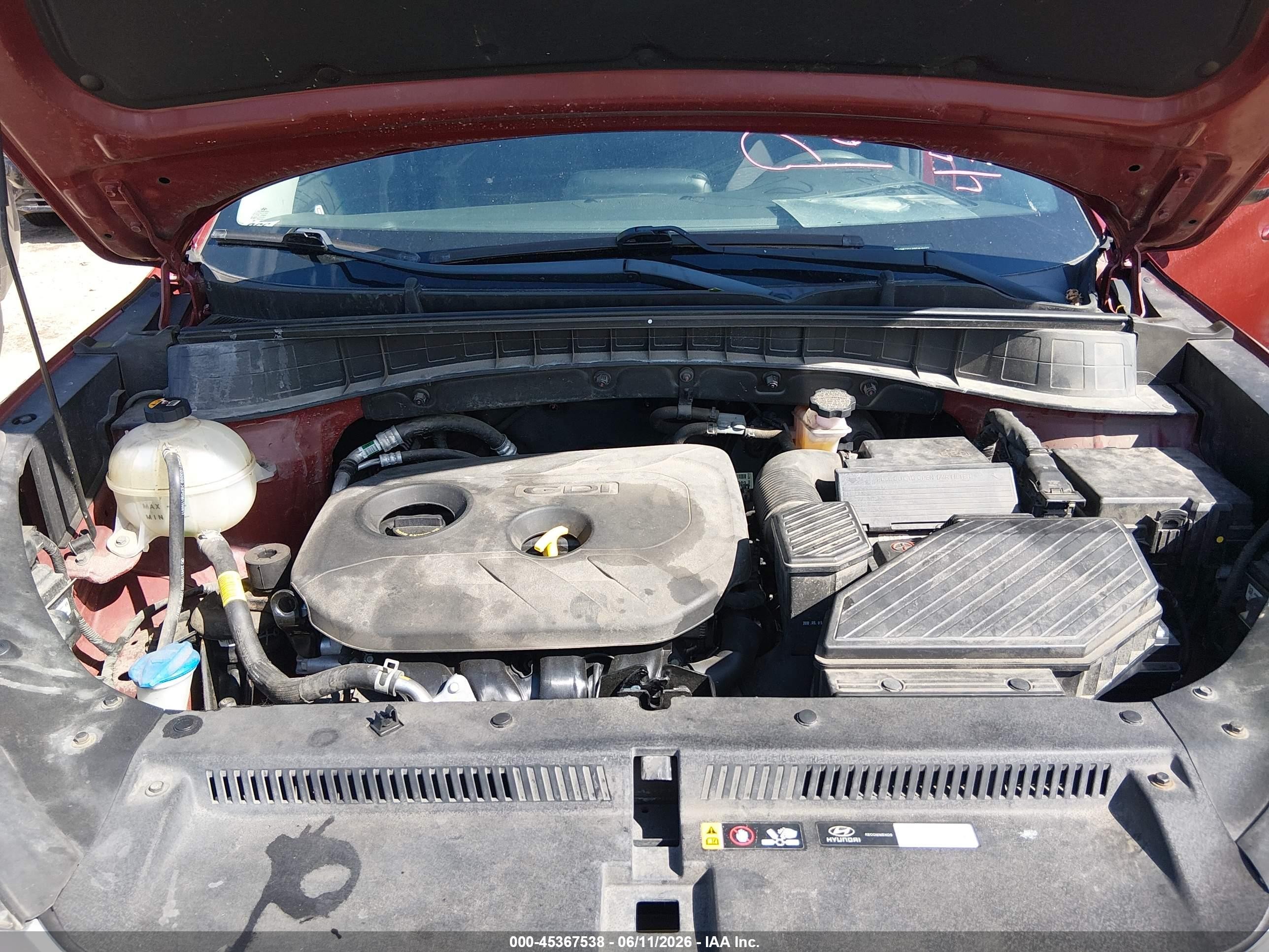 2019 Hyundai Tucson Se Красный vin: KM8J23A49KU845972