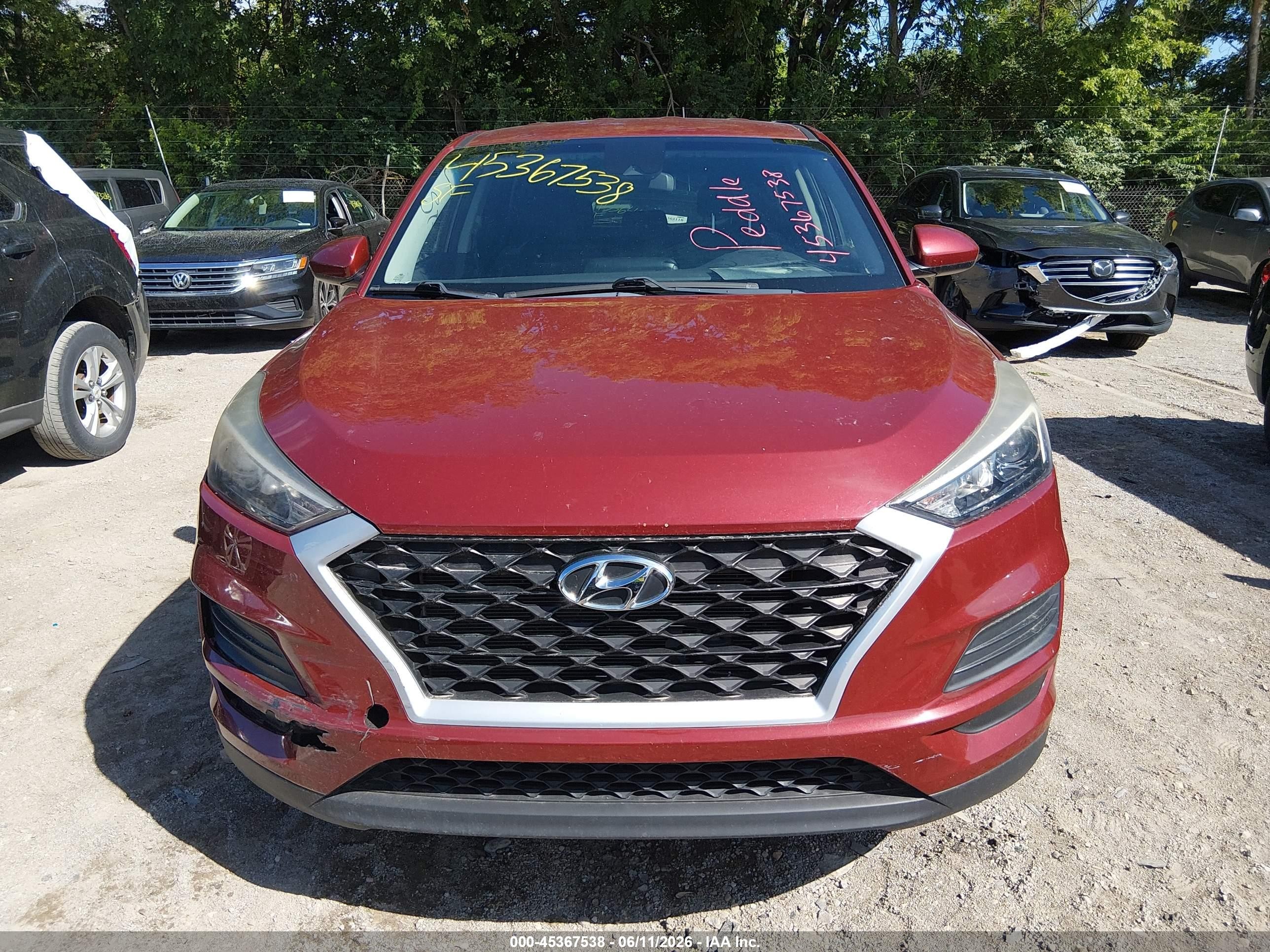 2019 Hyundai Tucson Se Красный vin: KM8J23A49KU845972