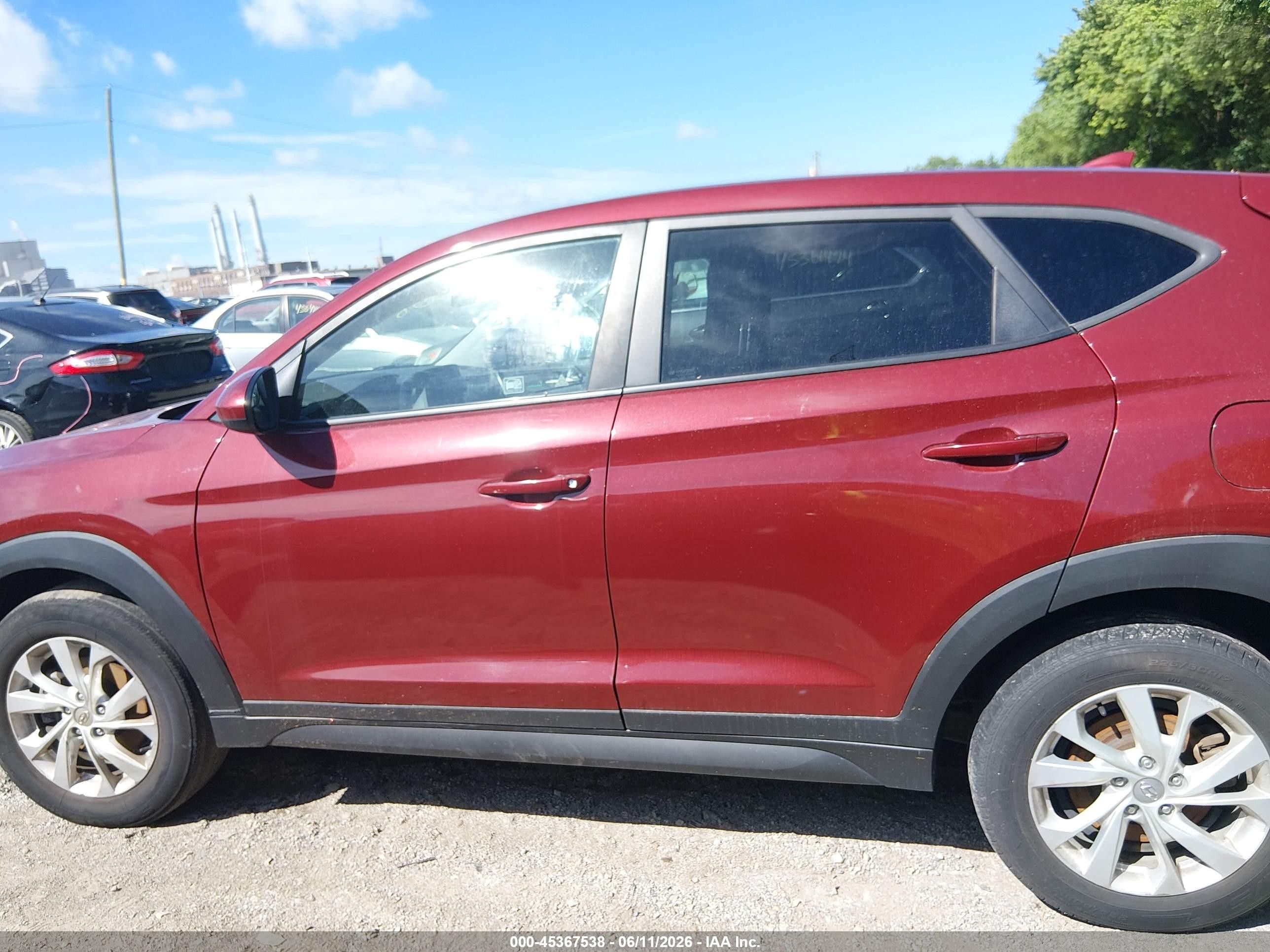 2019 Hyundai Tucson Se Красный vin: KM8J23A49KU845972