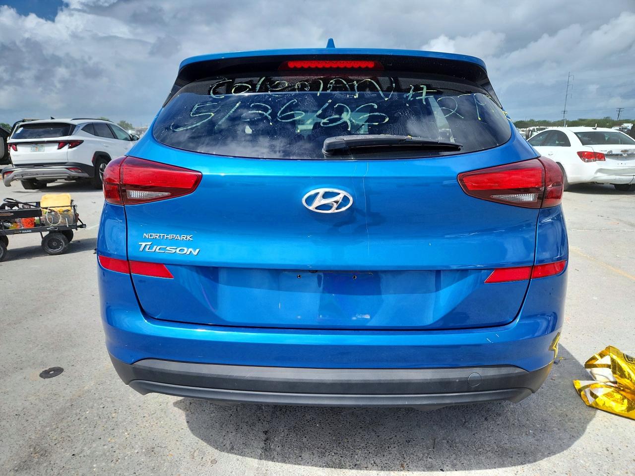2021 Hyundai Tucson Se Blue vin: KM8J23A4XMU292798