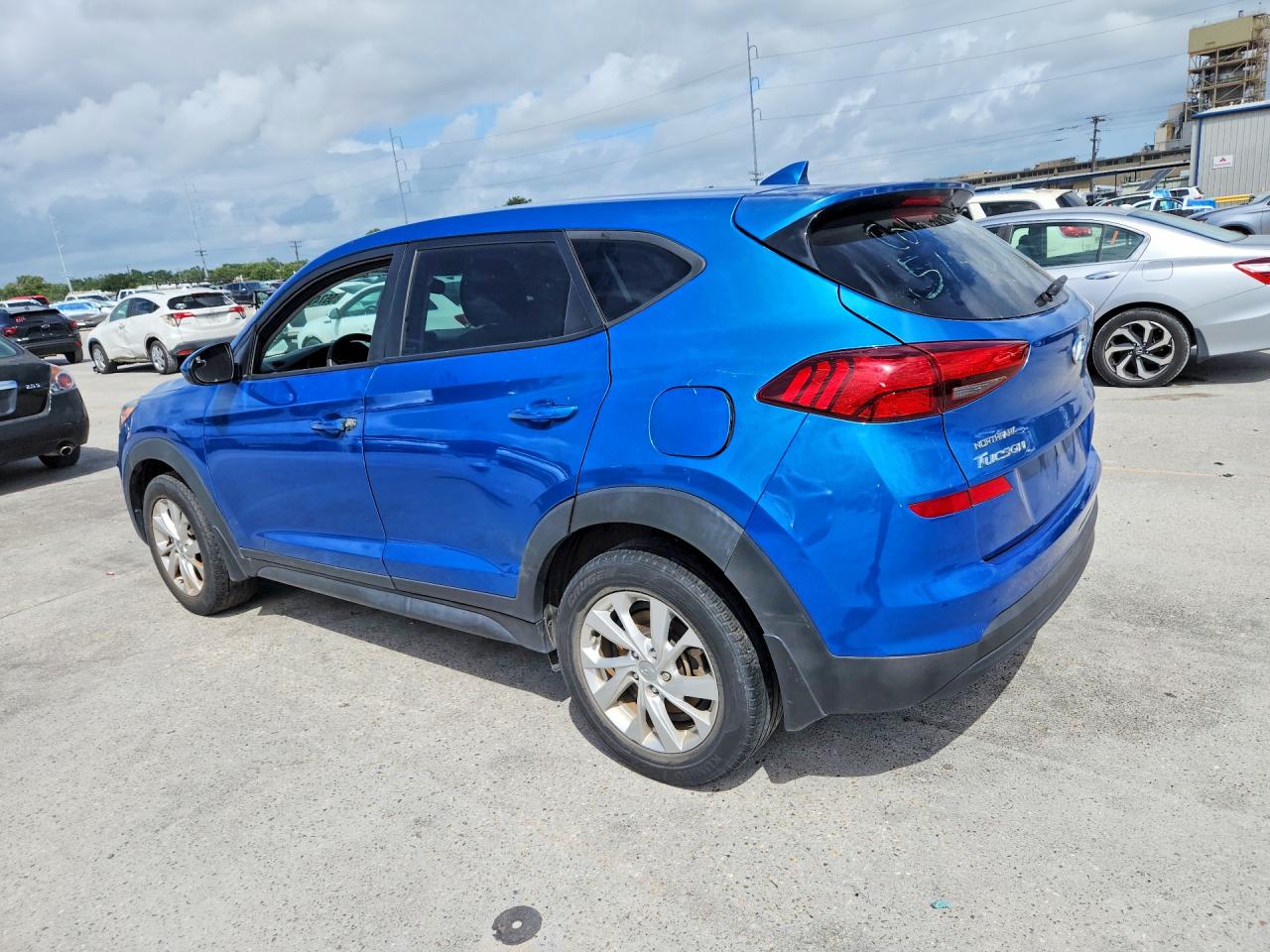 2021 Hyundai Tucson Se Blue vin: KM8J23A4XMU292798