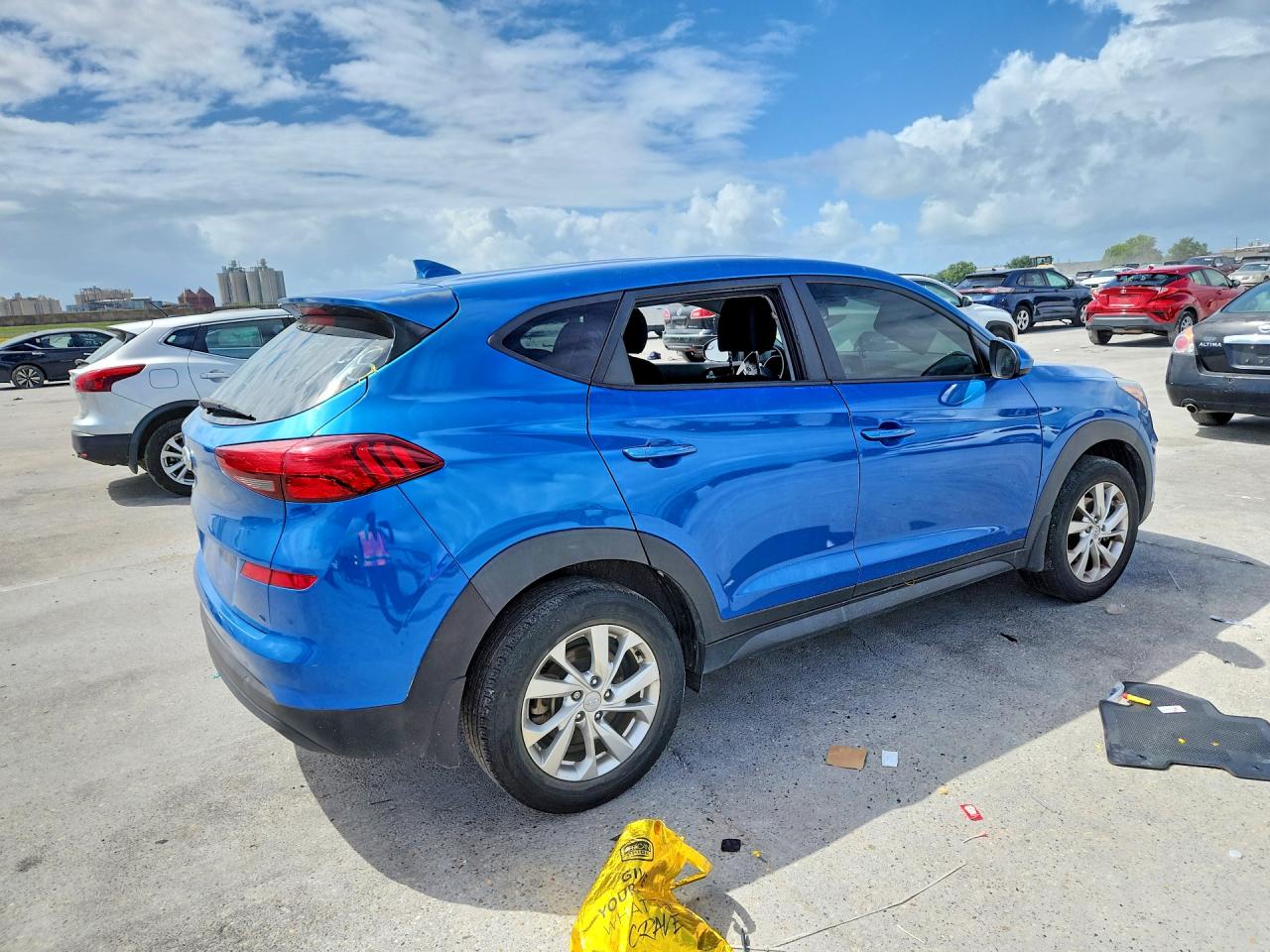 2021 Hyundai Tucson Se Blue vin: KM8J23A4XMU292798