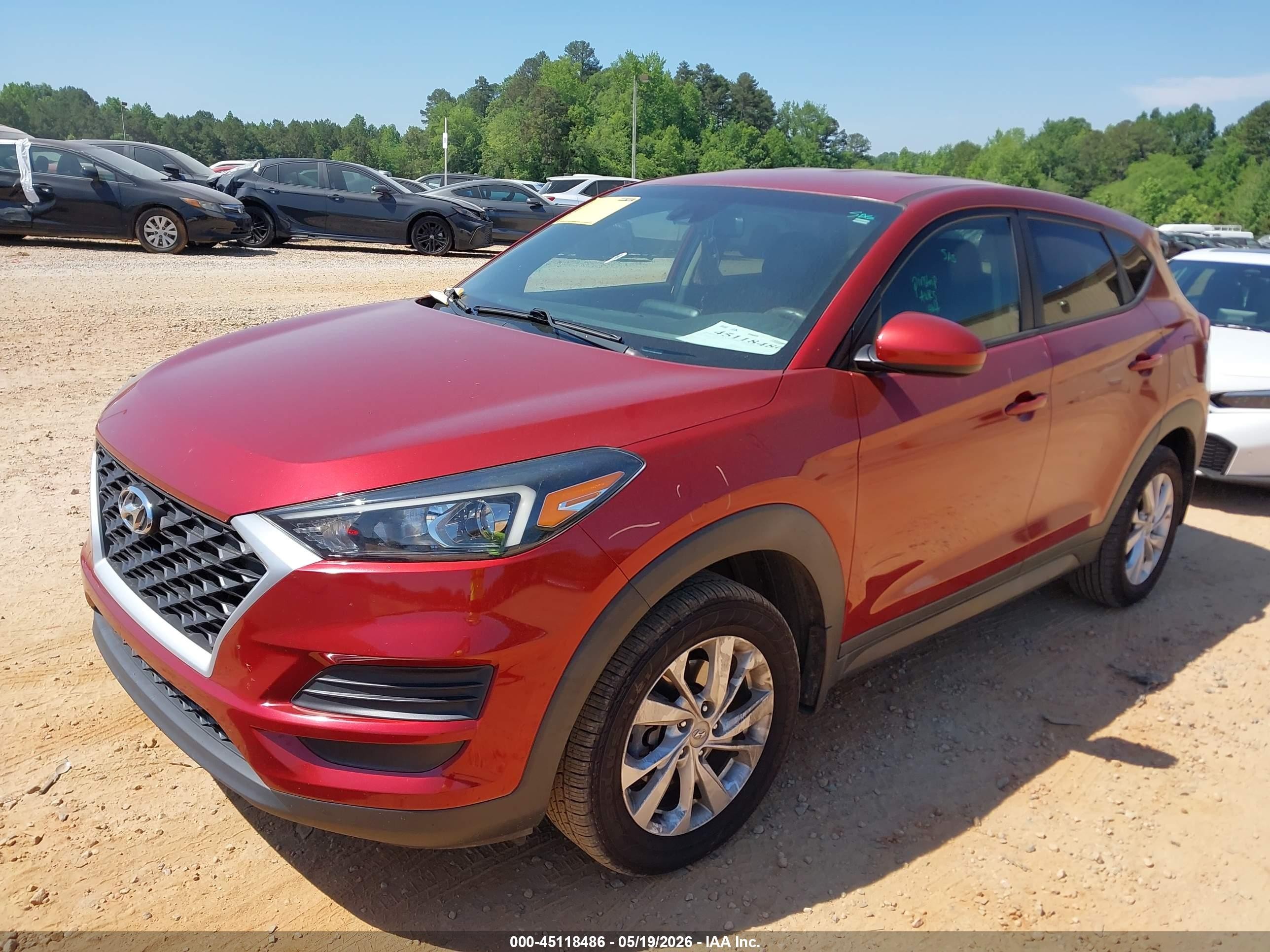 2021 Hyundai Tucson Se Red vin: KM8J23A4XMU326125