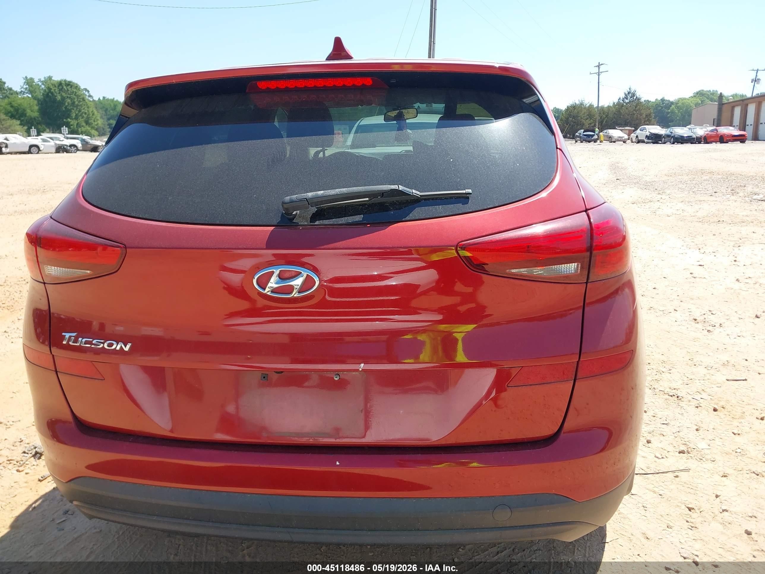 2021 Hyundai Tucson Se Red vin: KM8J23A4XMU326125