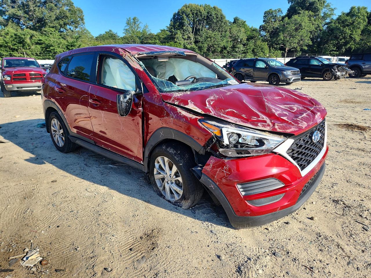 2021 Hyundai Tucson Se Красный vin: KM8J2CA43MU346958