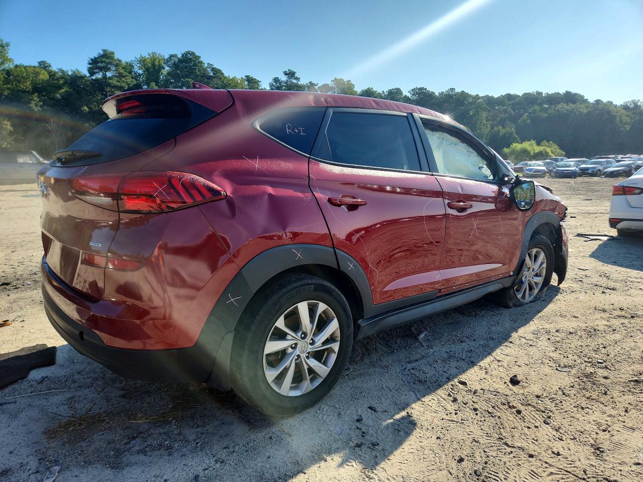 2021 Hyundai Tucson Se Красный vin: KM8J2CA43MU346958