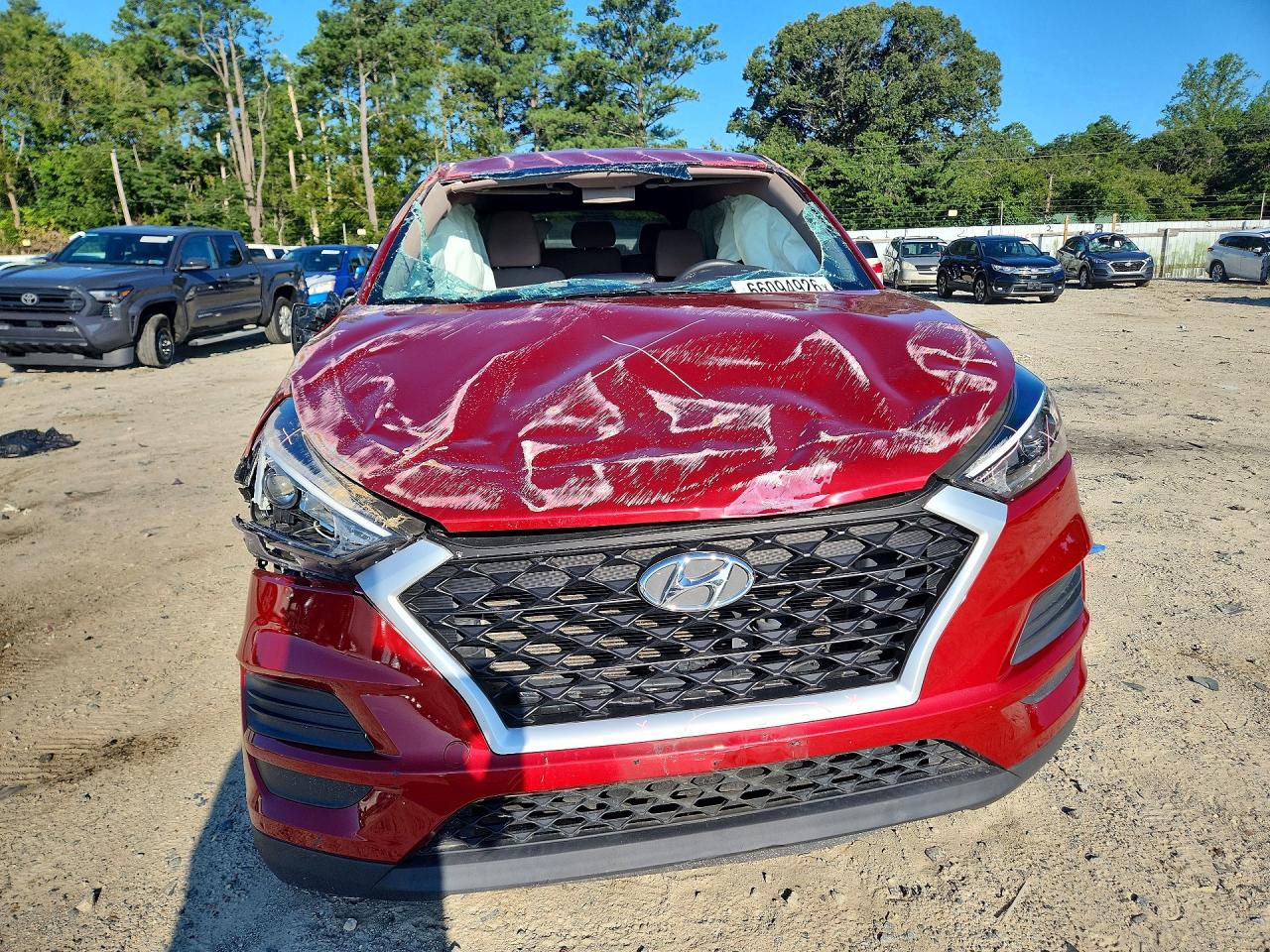 2021 Hyundai Tucson Se Красный vin: KM8J2CA43MU346958