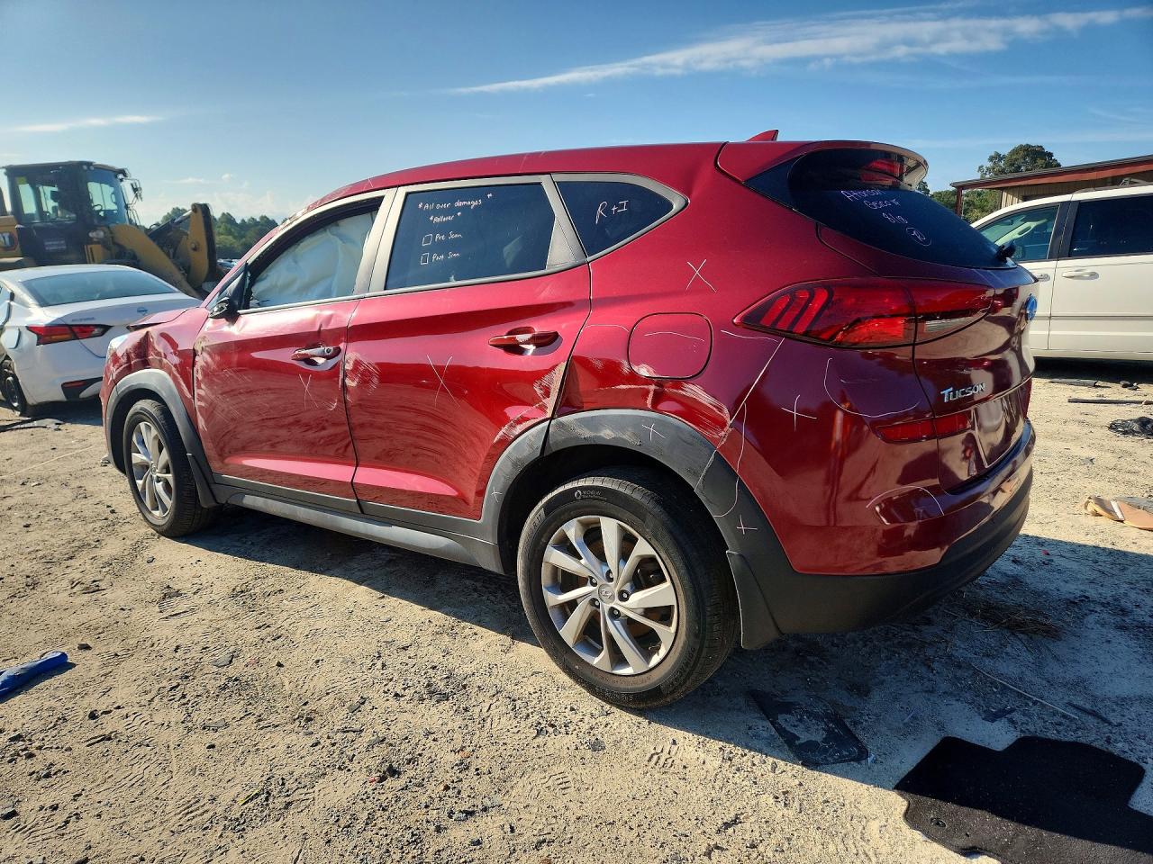 2021 Hyundai Tucson Se Красный vin: KM8J2CA43MU346958
