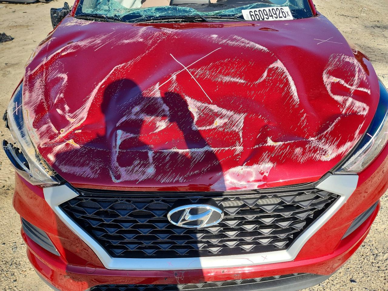 2021 Hyundai Tucson Se Красный vin: KM8J2CA43MU346958