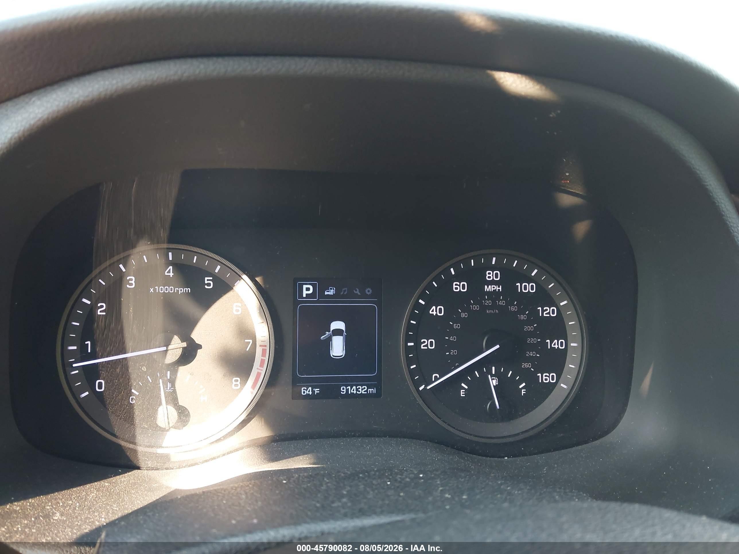 2018 Hyundai Tucson Se Gray vin: KM8J2CA45JU617059