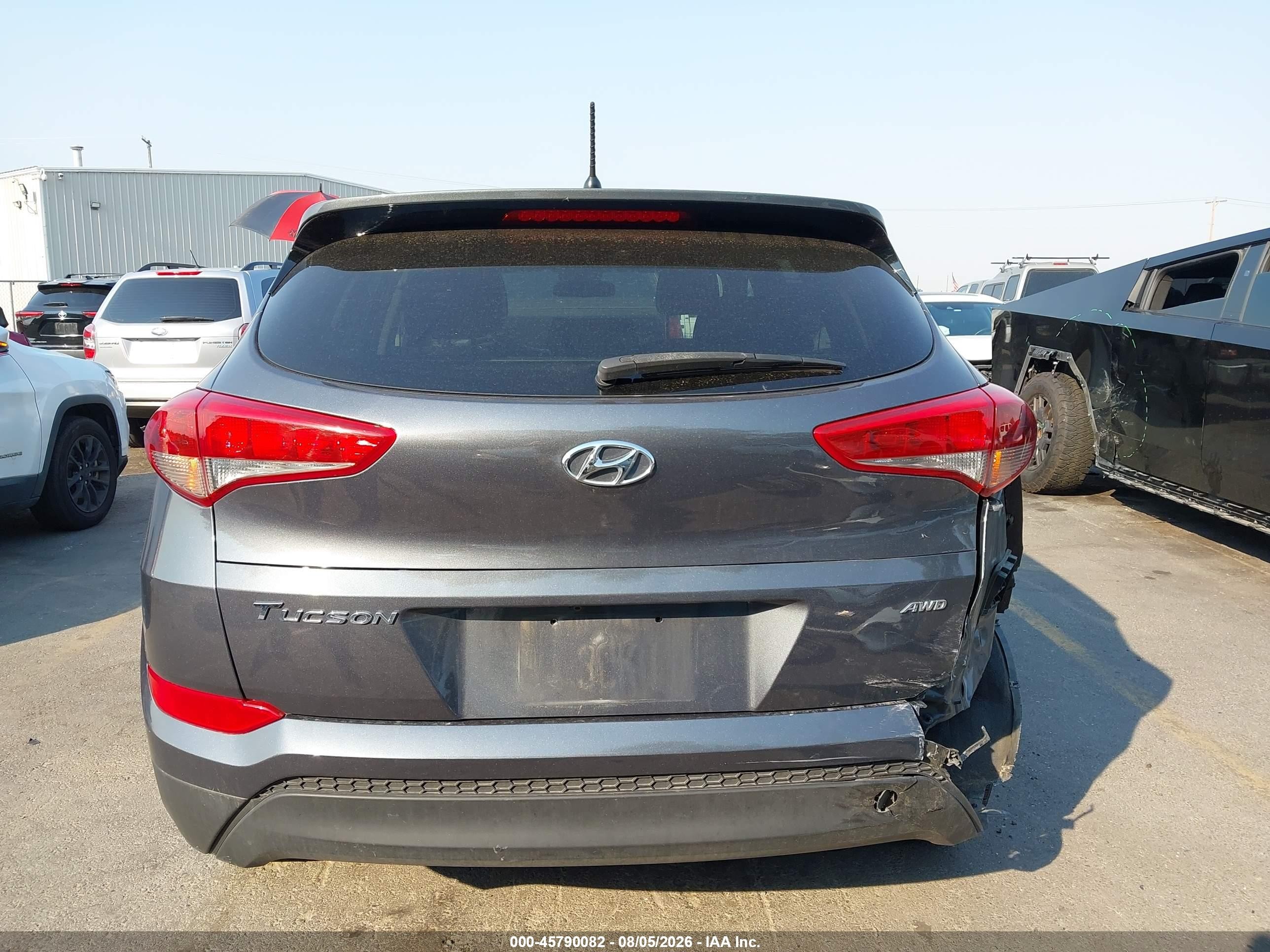 2018 Hyundai Tucson Se Gray vin: KM8J2CA45JU617059