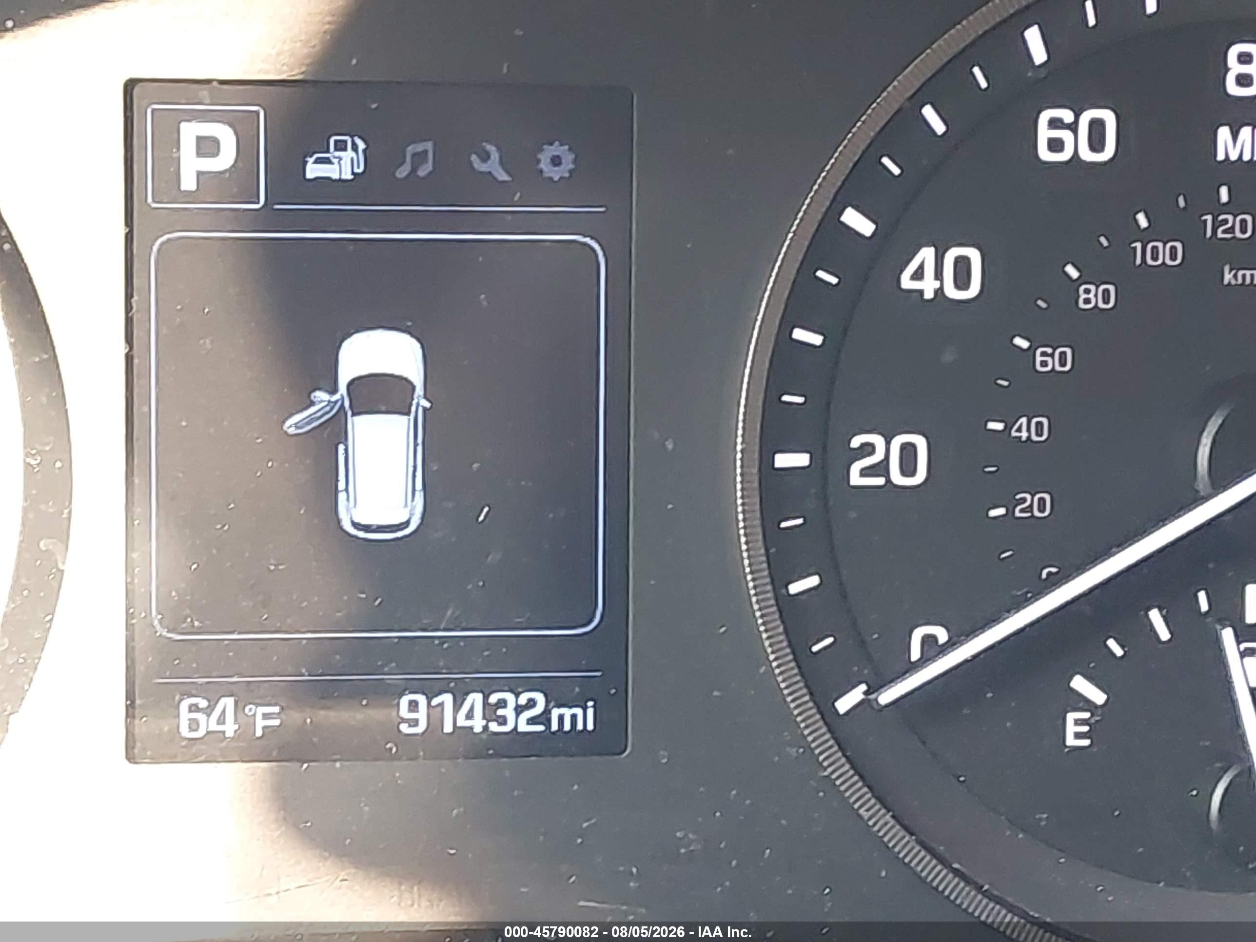 2018 Hyundai Tucson Se Gray vin: KM8J2CA45JU617059