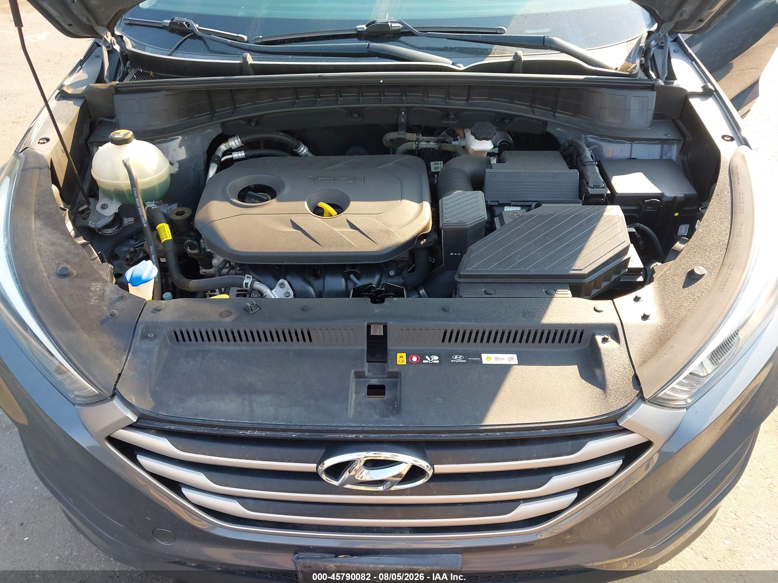 2018 Hyundai Tucson Se Gray vin: KM8J2CA45JU617059