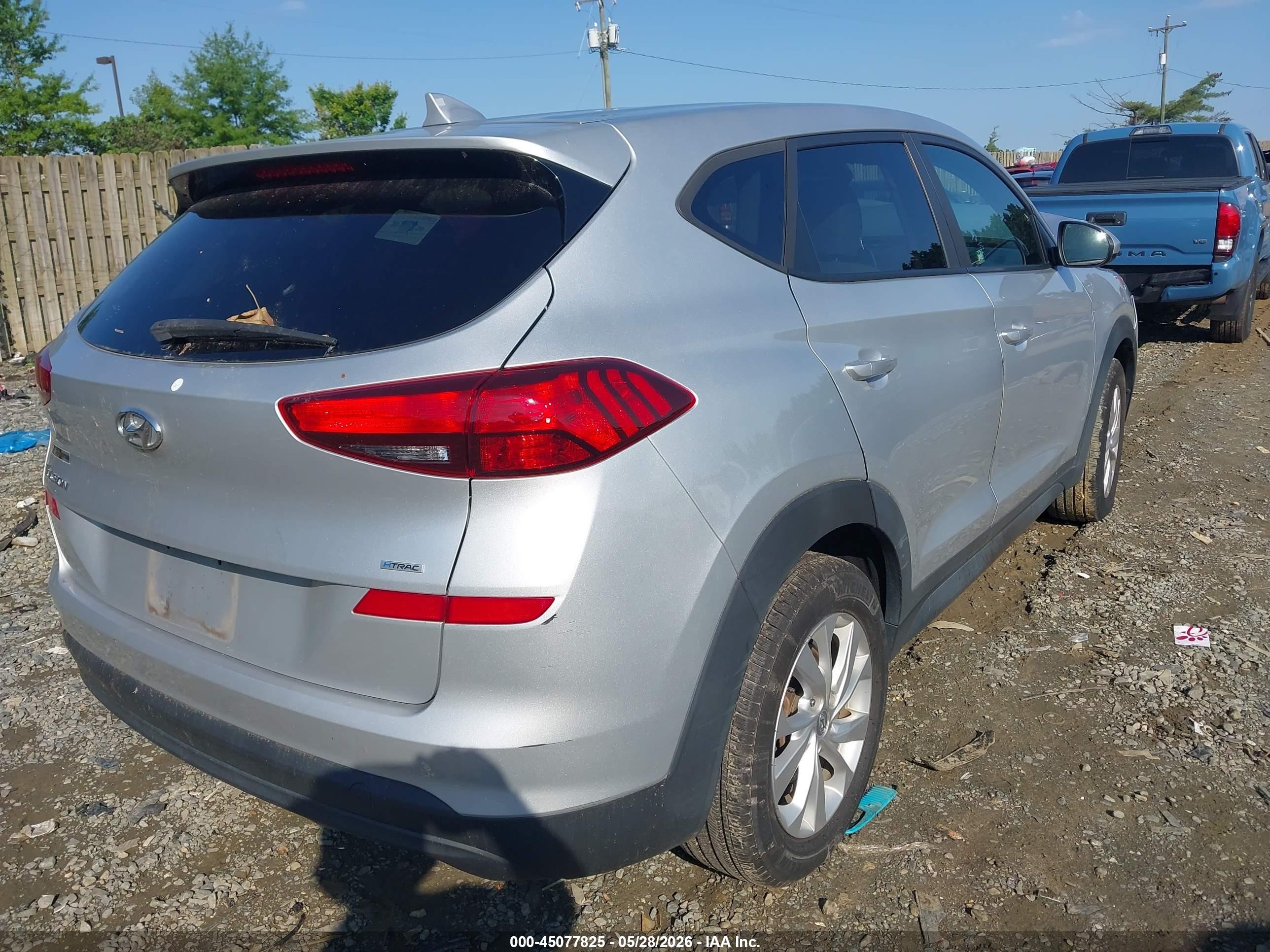 2019 Hyundai Tucson Se Серебряный vin: KM8J2CA46KU007530
