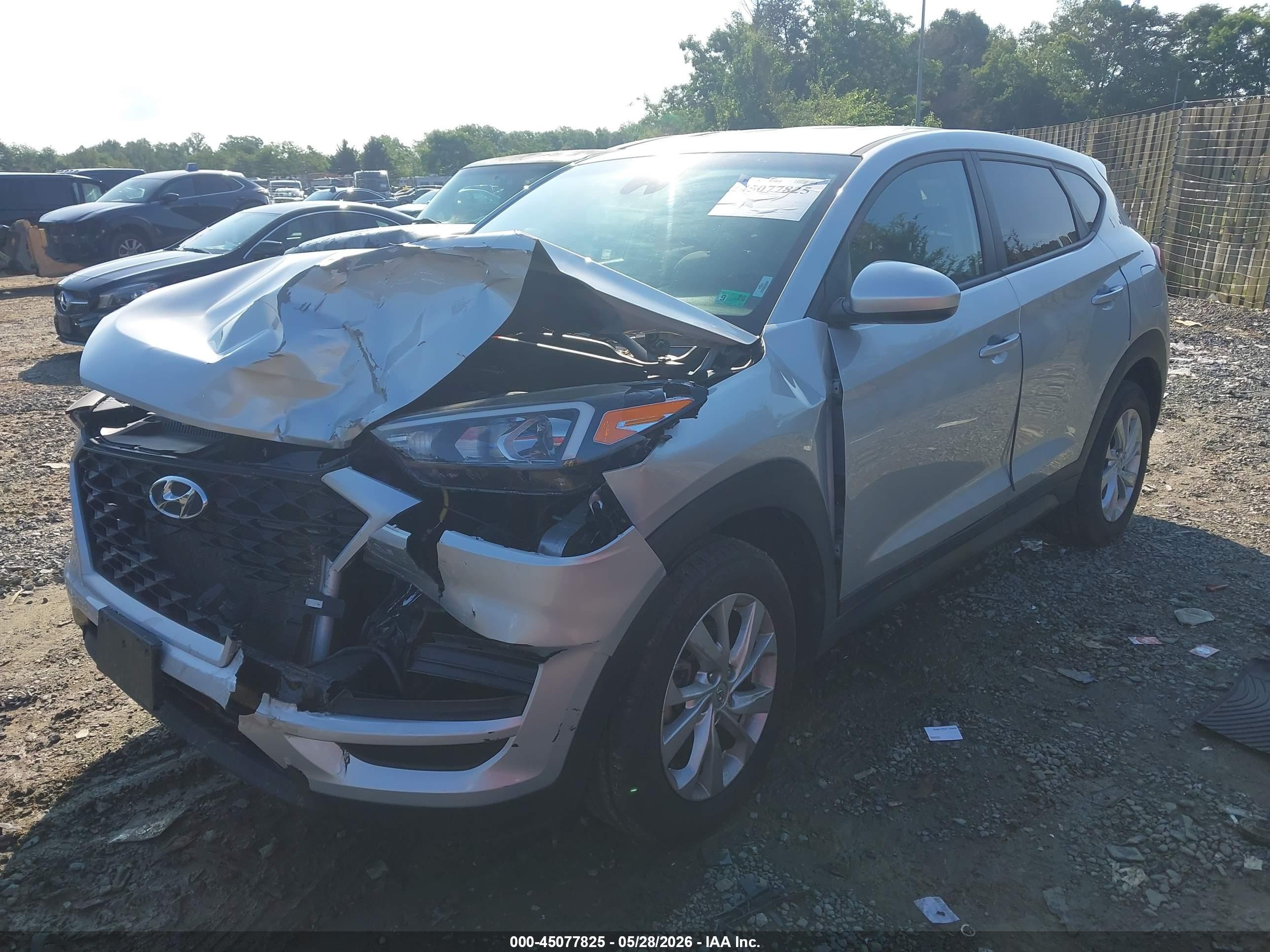 2019 Hyundai Tucson Se Серебряный vin: KM8J2CA46KU007530