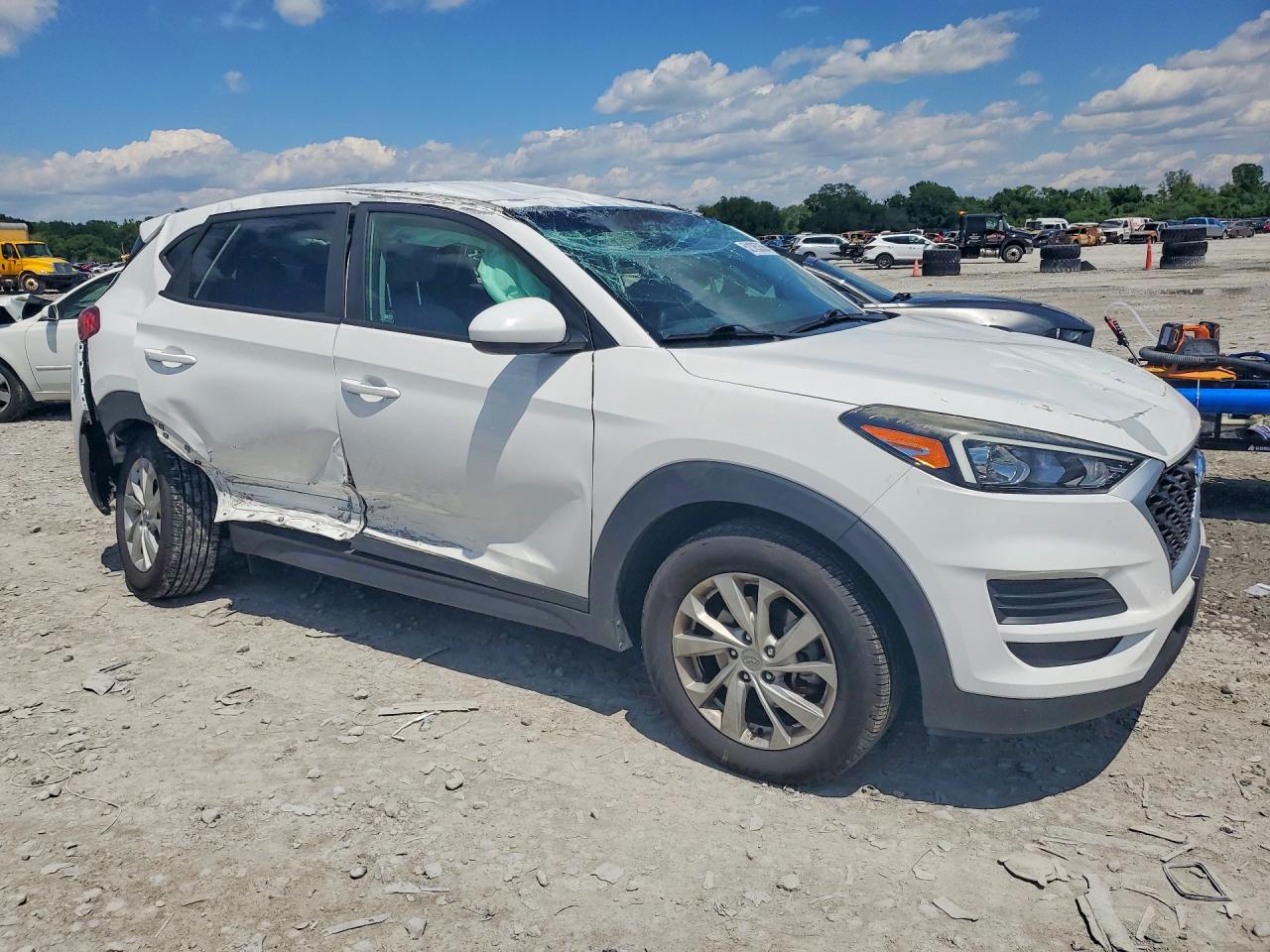2019 Hyundai Tucson Se White vin: KM8J2CA47KU007746