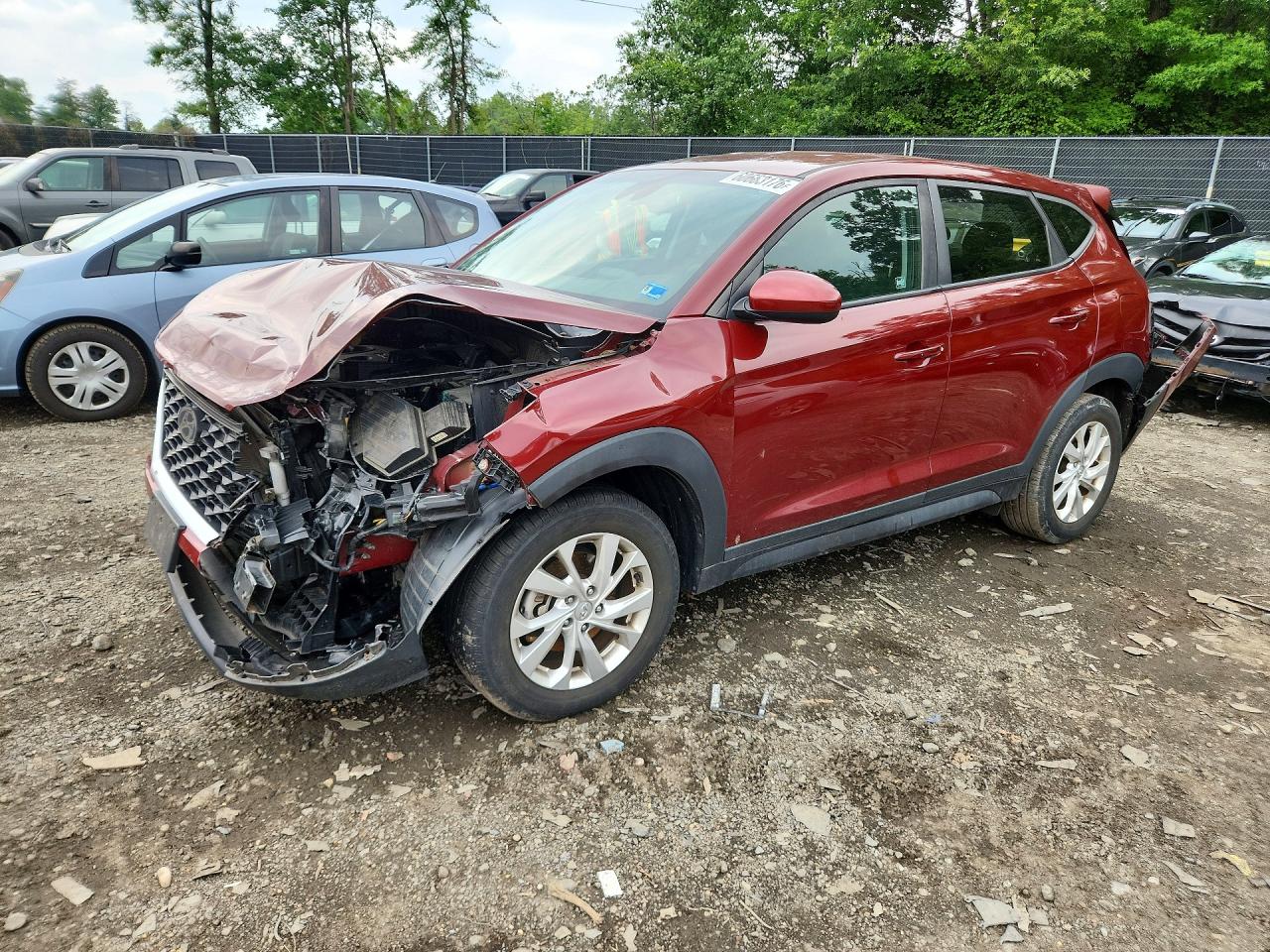 2019 Hyundai Tucson Se Burgundy vin: KM8J2CA47KU920605