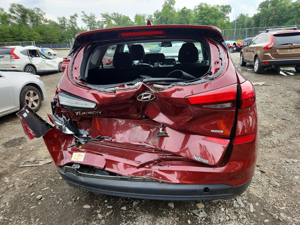 2019 Hyundai Tucson Se Burgundy vin: KM8J2CA47KU920605