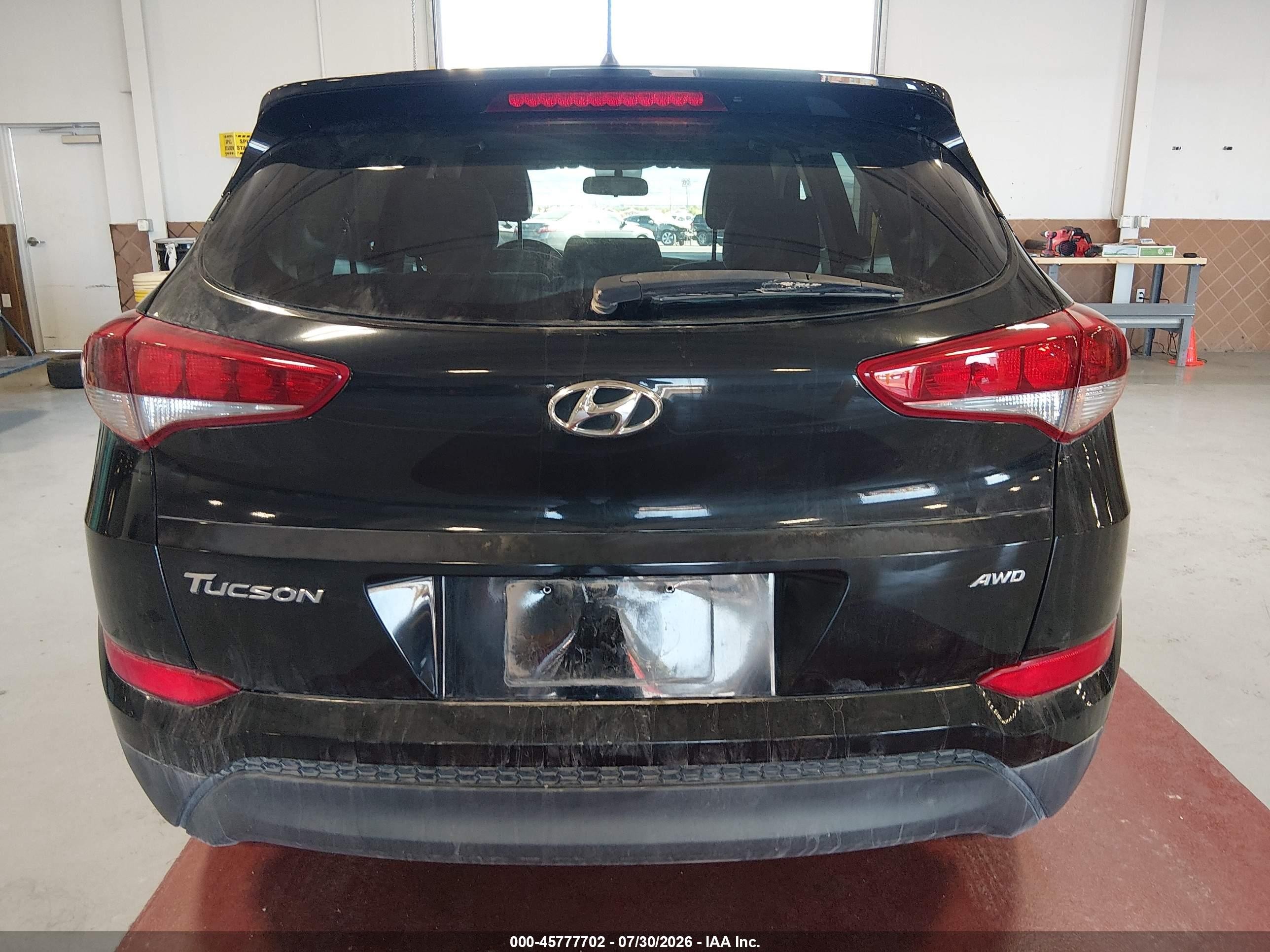 2018 Hyundai Tucson Se Черный vin: KM8J2CA49JU656141