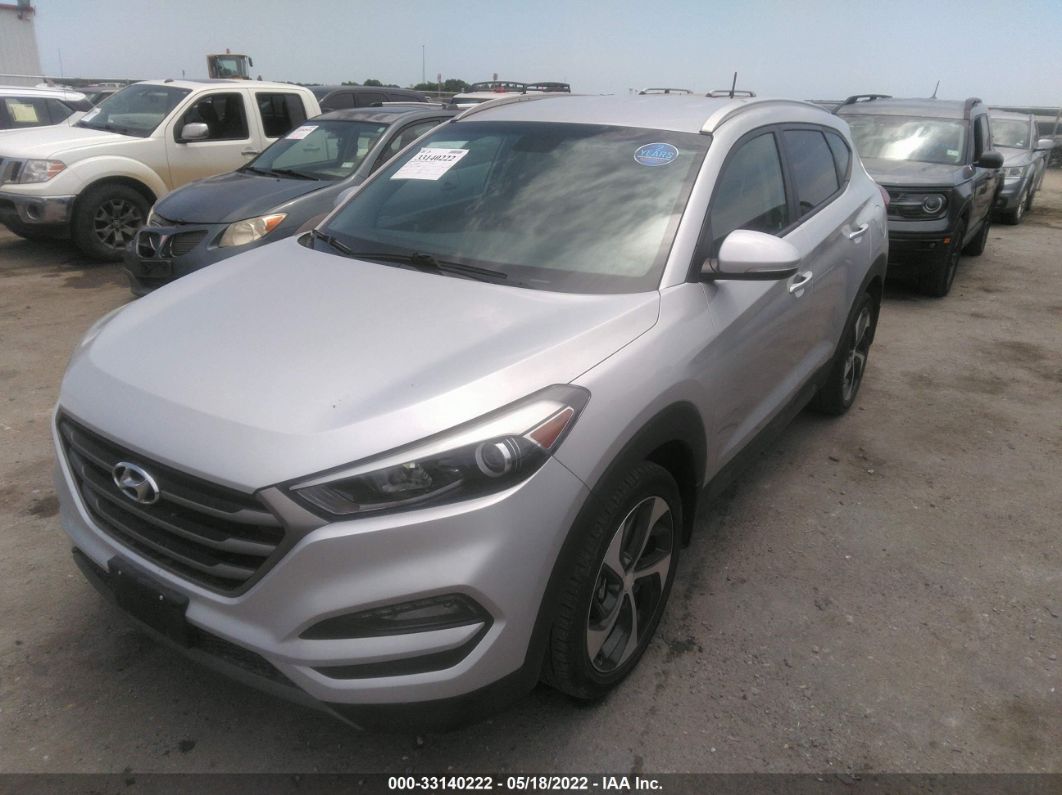 2016 Hyundai Tucson Sport Silver vin: KM8J33A21GU193965
