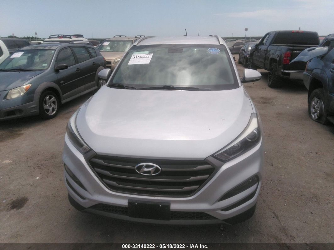 2016 Hyundai Tucson Sport Silver vin: KM8J33A21GU193965