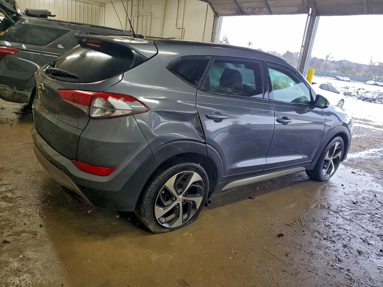 2017 Hyundai Tucson Limited Gray vin: KM8J33A25HU550971