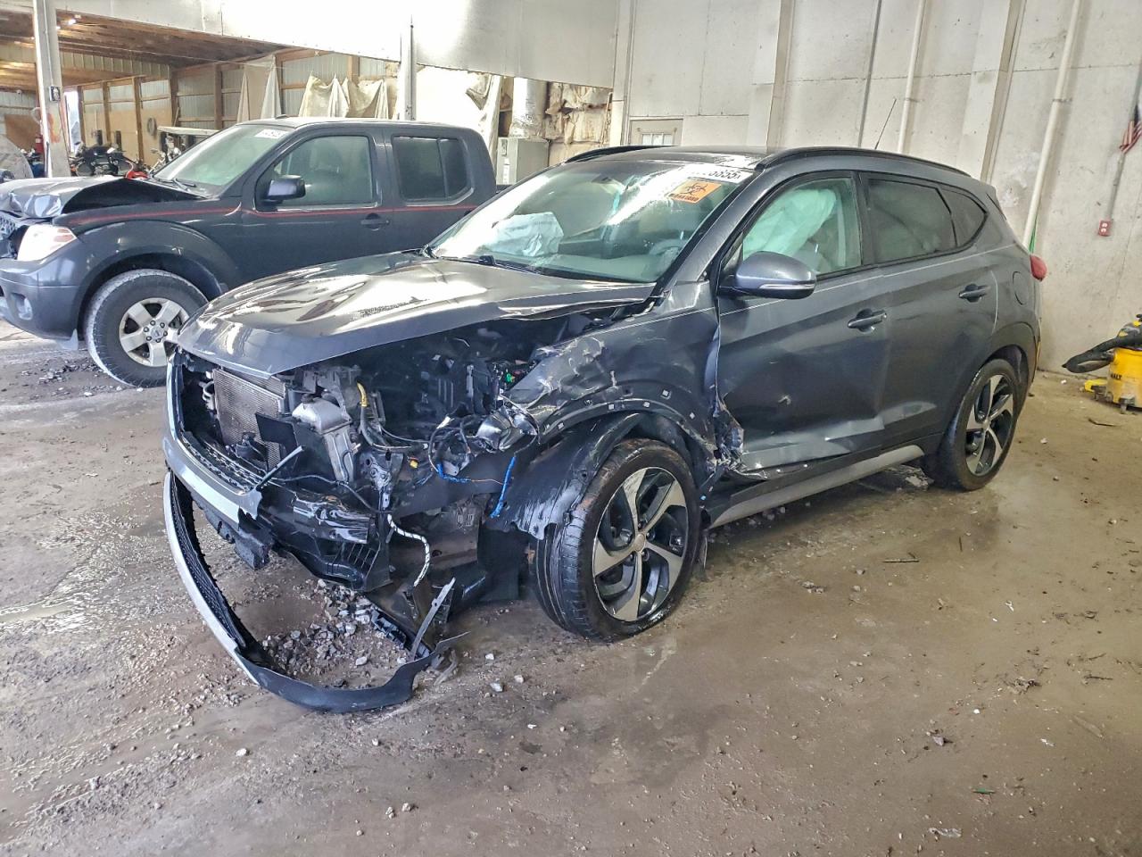 2017 Hyundai Tucson Limited Gray vin: KM8J33A25HU550971